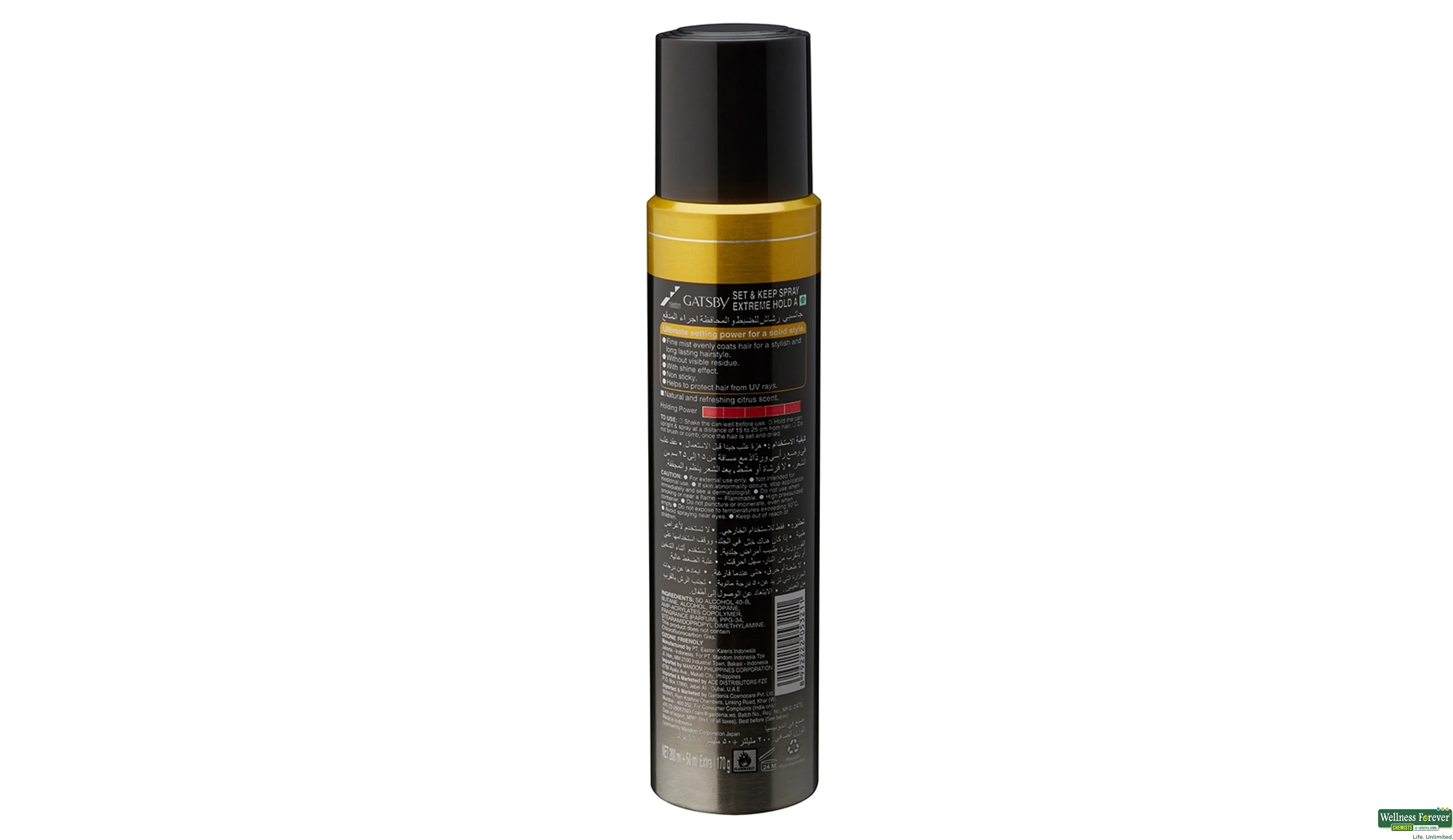 GATSBY HR/SPRAY EXTREME HOLD 250ML- 2, 250ML, 