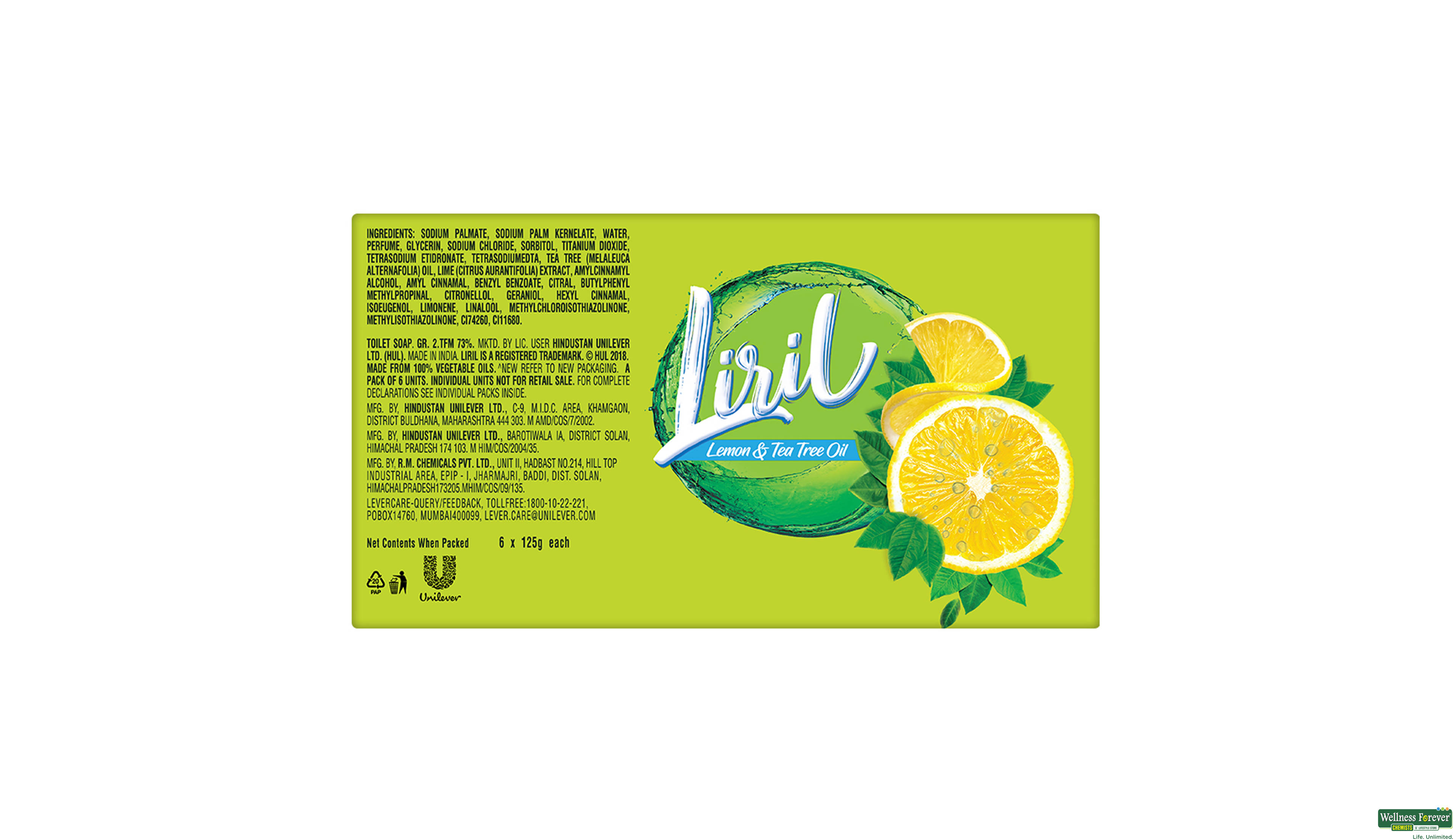 LIRIL SOAP 125GM- 3, 125GM, null