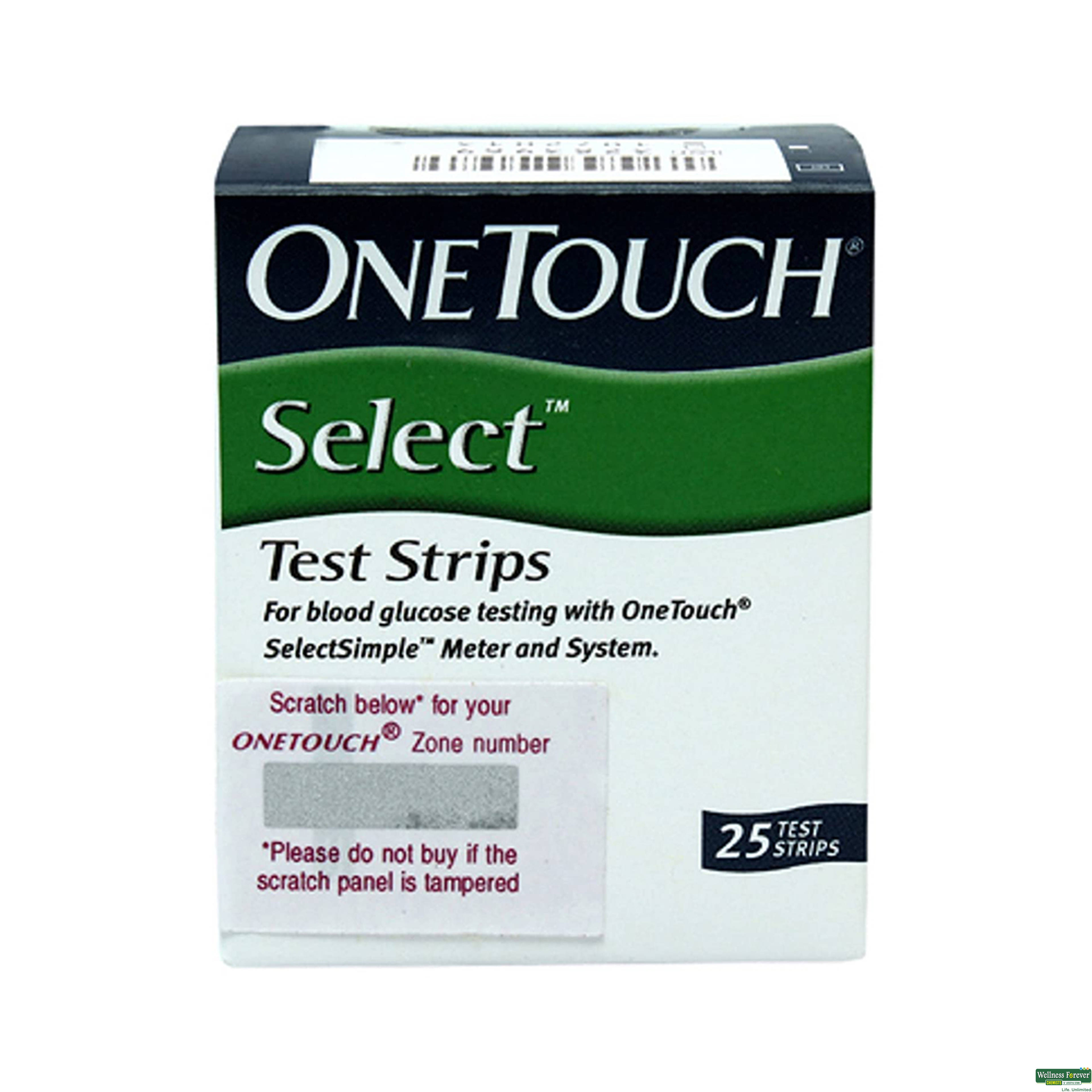 One Touch Select 25 Test Strip-image