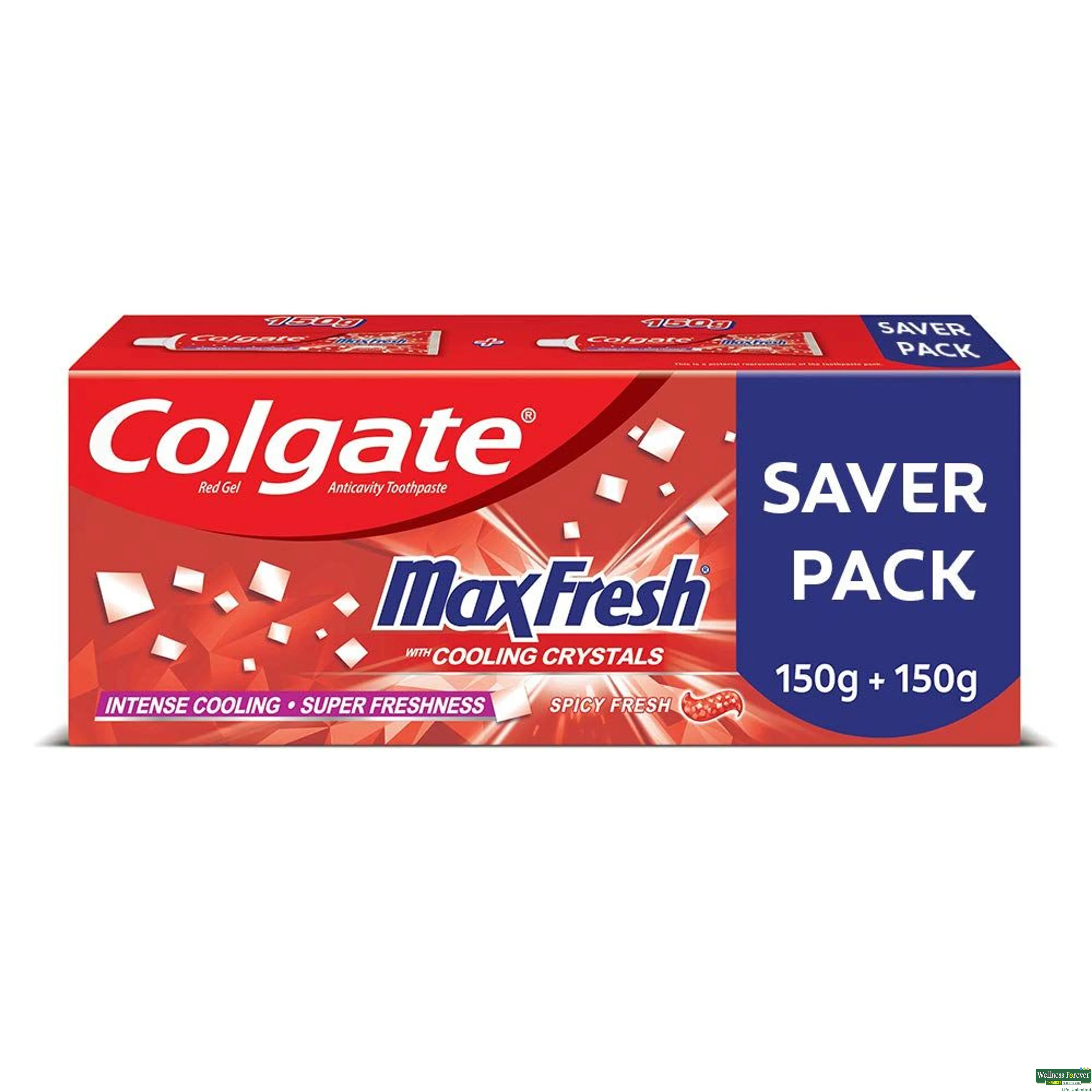 COLG T/PASTE MAXFRESH RED 150GM+150GM+TB-image