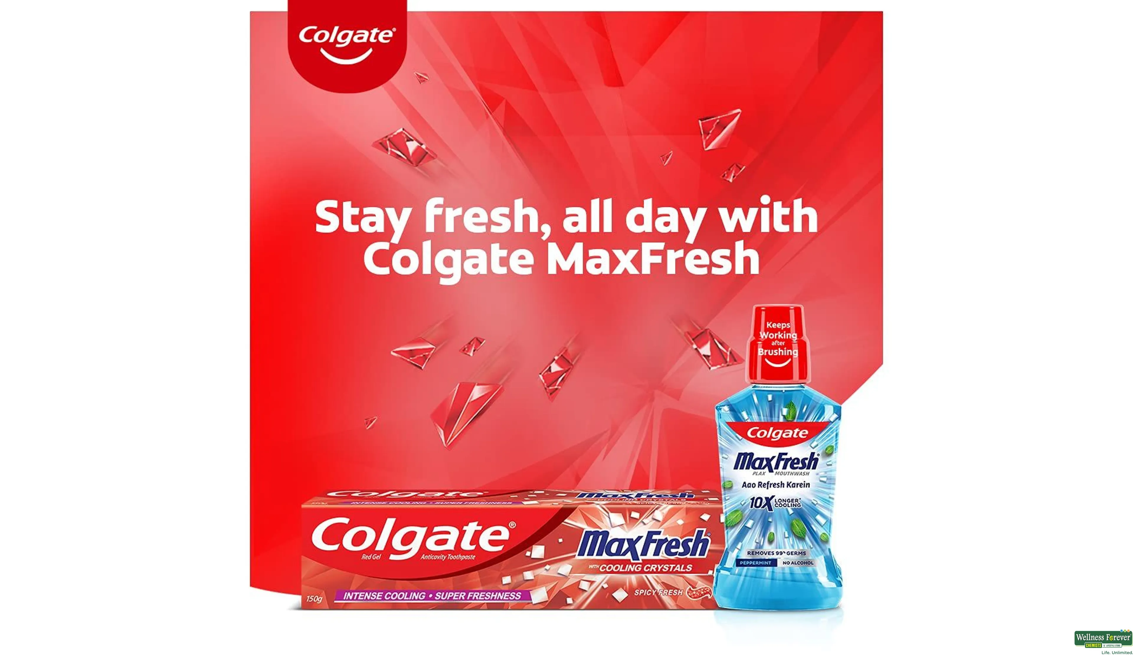 Buy Colgate Max Fresh Spicy Fresh Red Gel Toothpaste 44 g Online