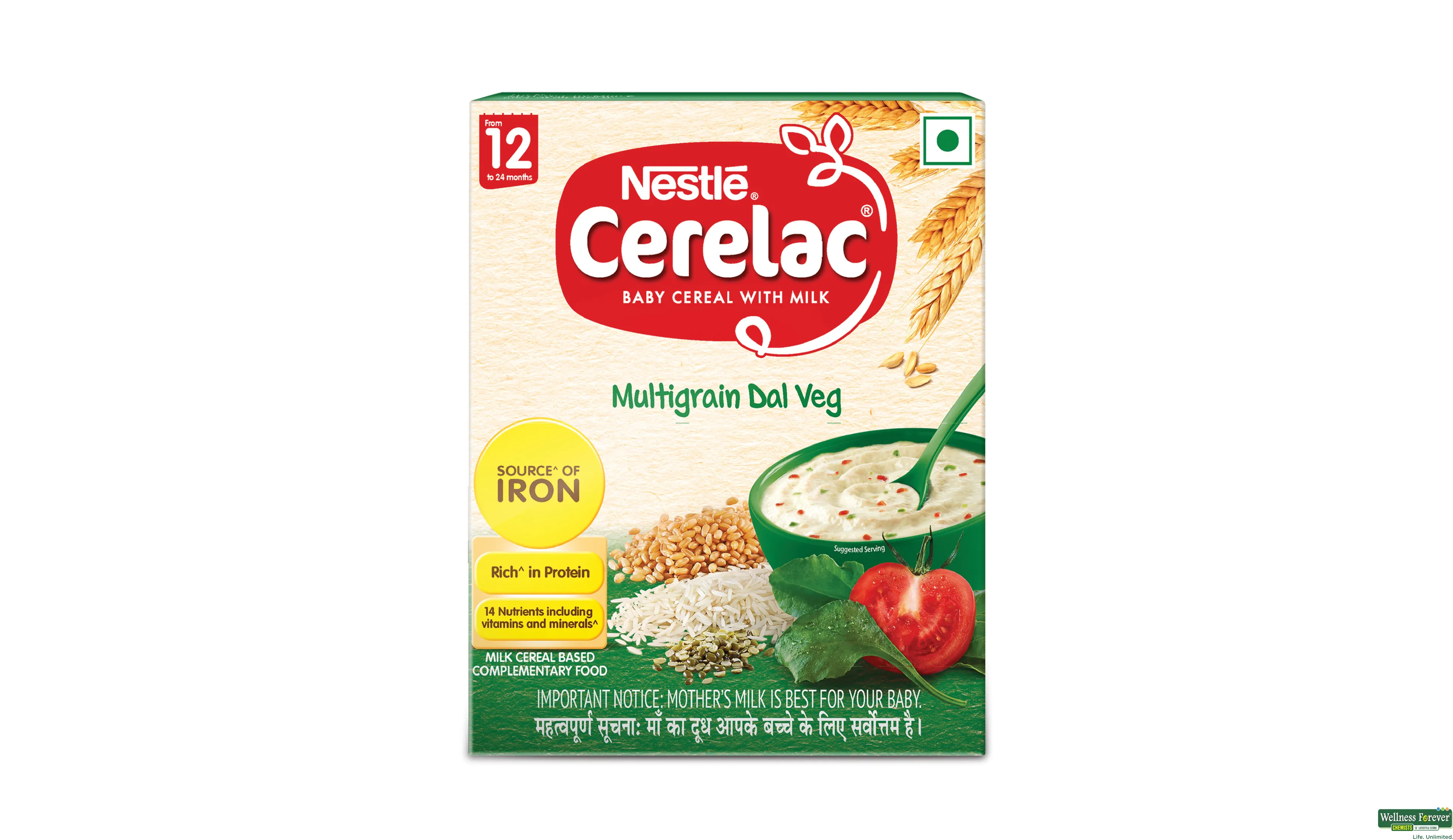 CERELAC STG3 4M/GRN DALVEG 300GM- 1, 300GM, 