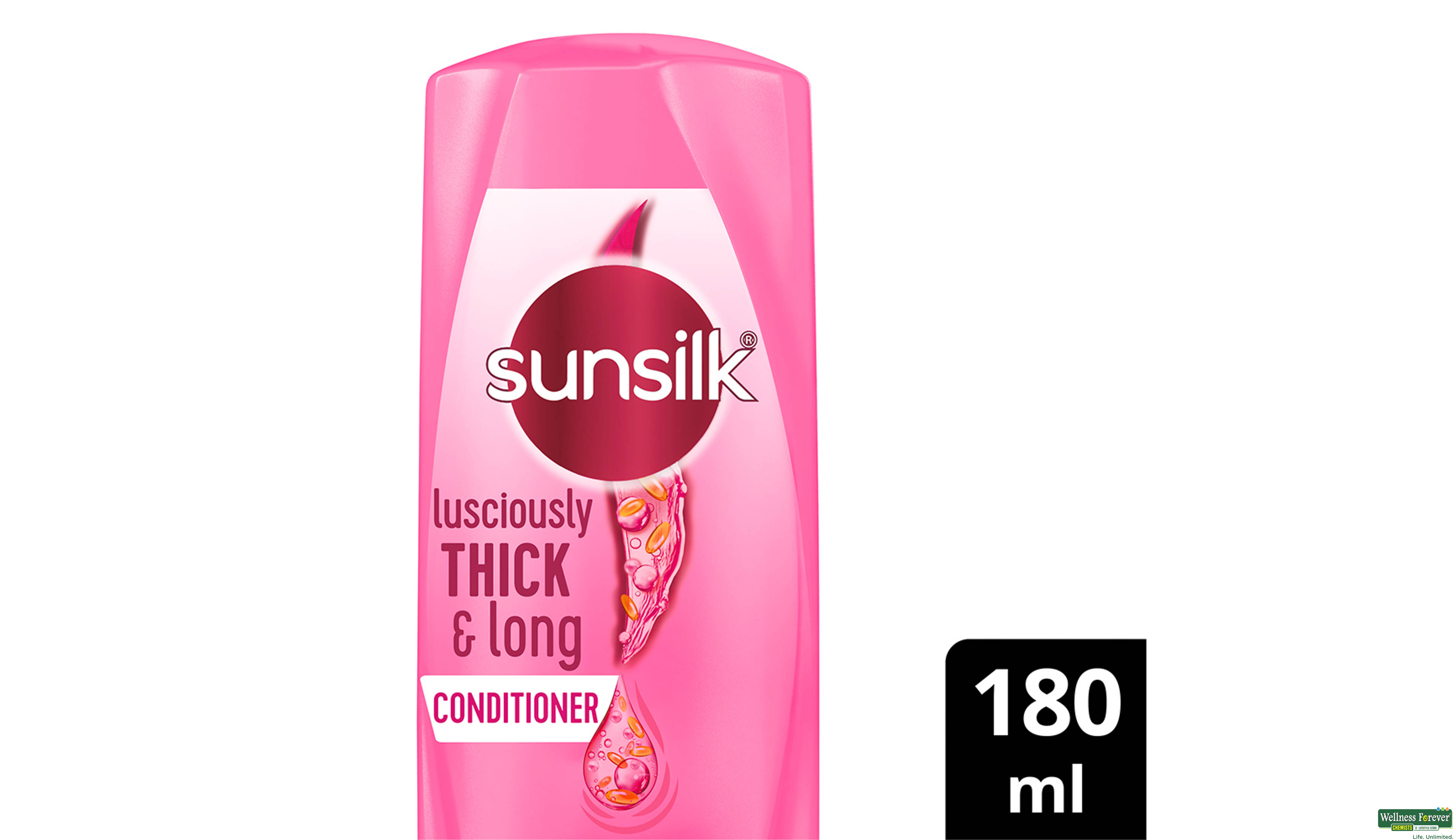 SUNSILK COND THICK LONG 180ML- 1, 180ML, null