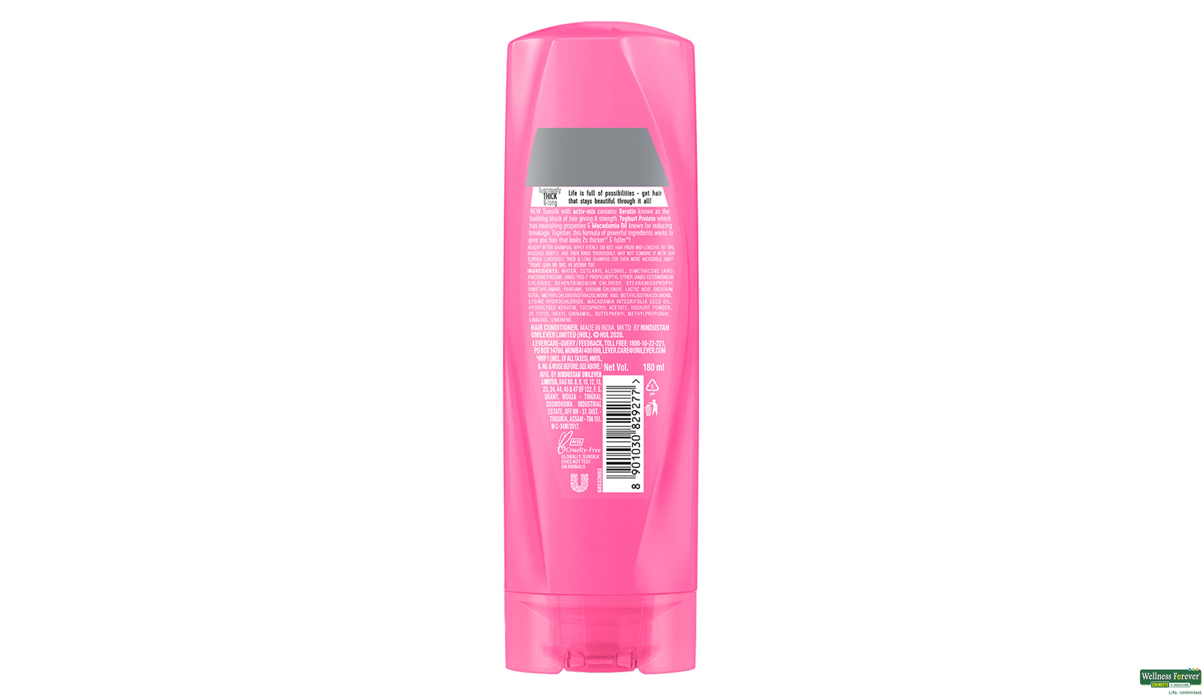 SUNSILK COND THICK LONG 180ML- 3, 180ML, null