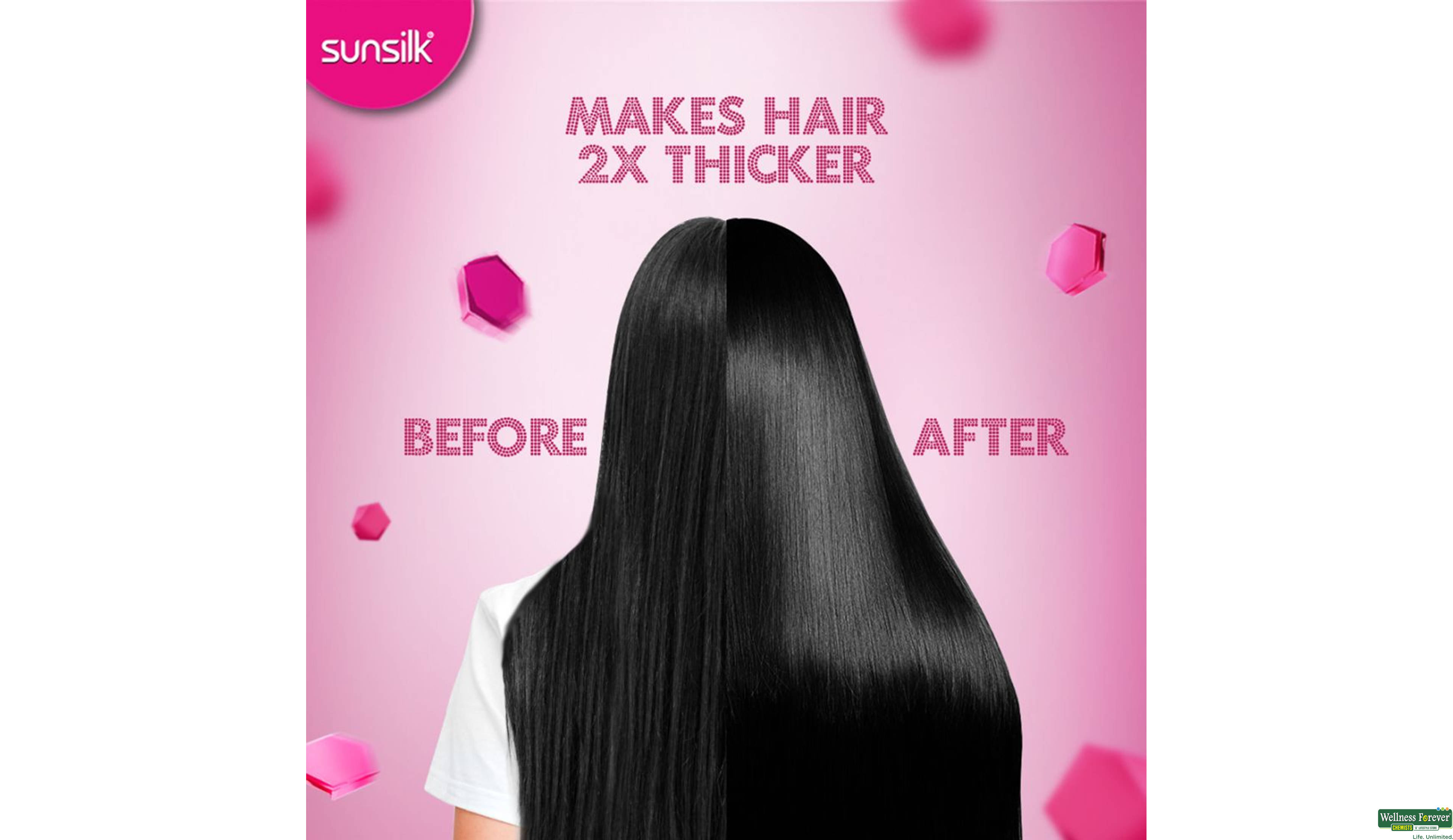 SUNSILK COND THICK LONG 180ML- 6, 180ML, null