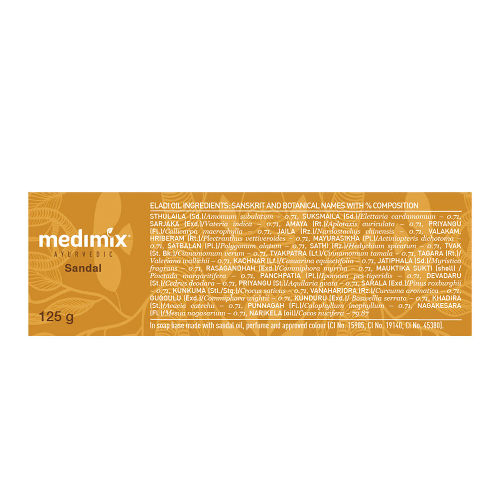 Medimix Ayurvedic Sandal Soap, Packaging Size: 125g, Packaging Type: Box at  Rs 50/piece in Kolhapur