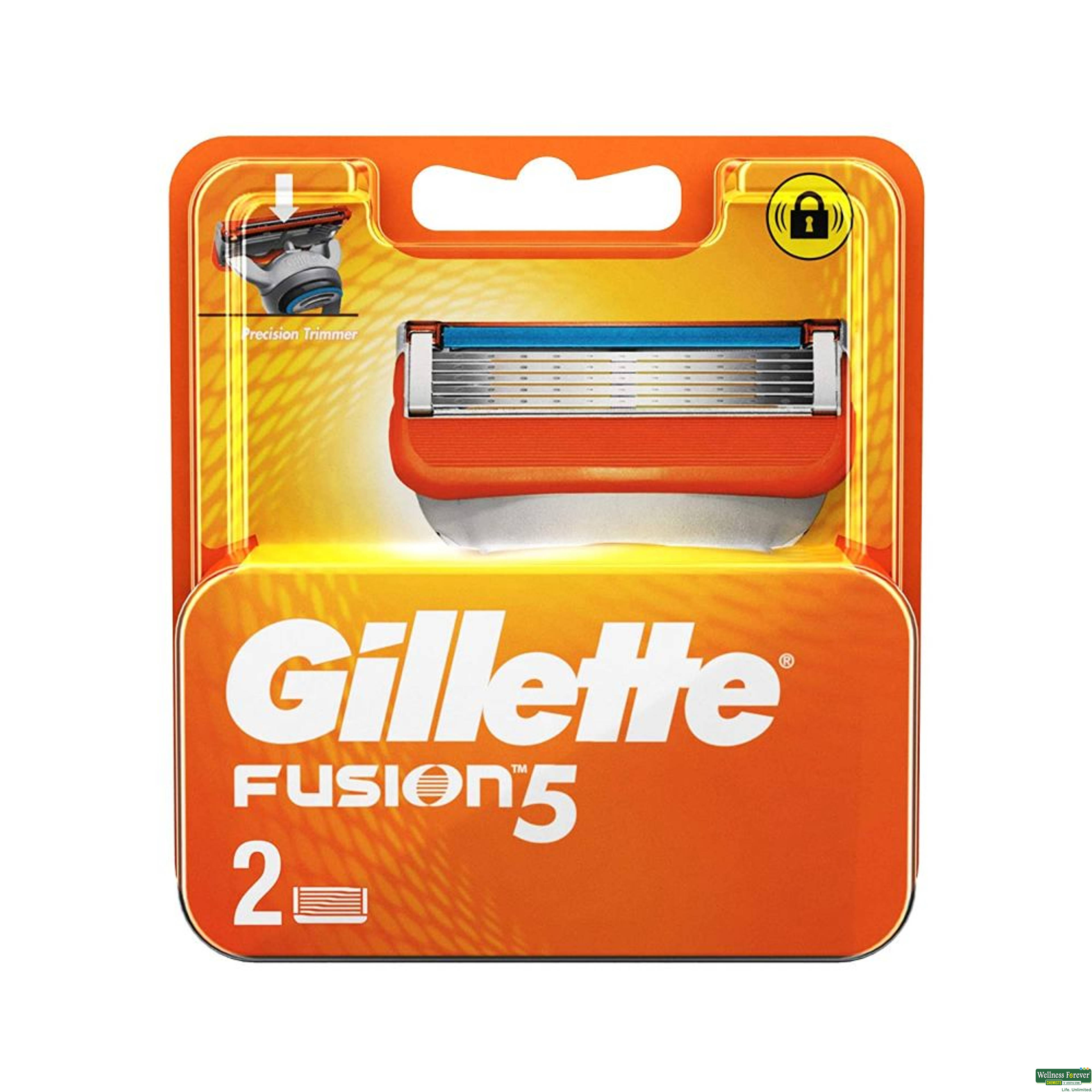 Gillette Fusion Manual Shaving Razor Blades 2 Pieces-image