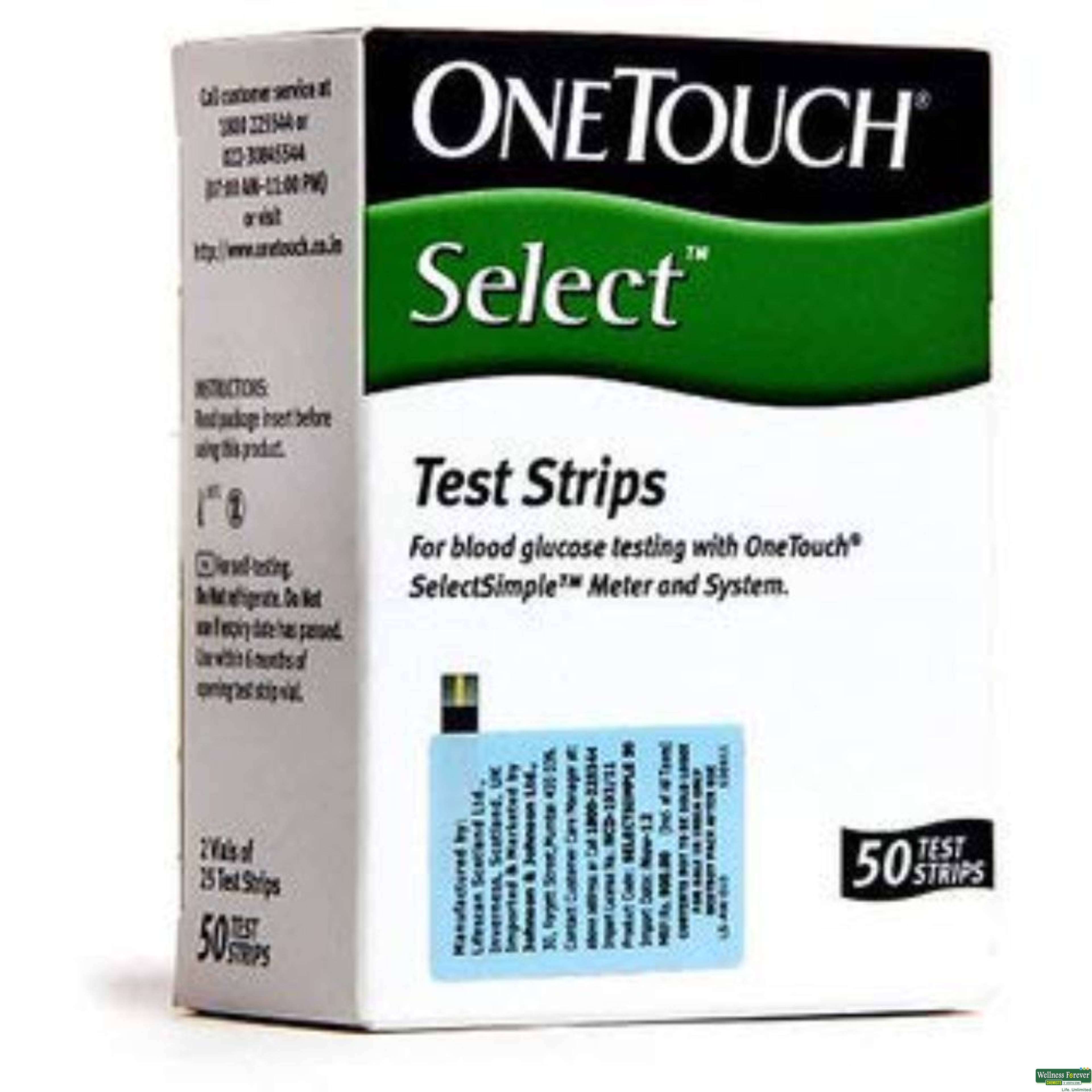 One Touch Select 50 Strips-image