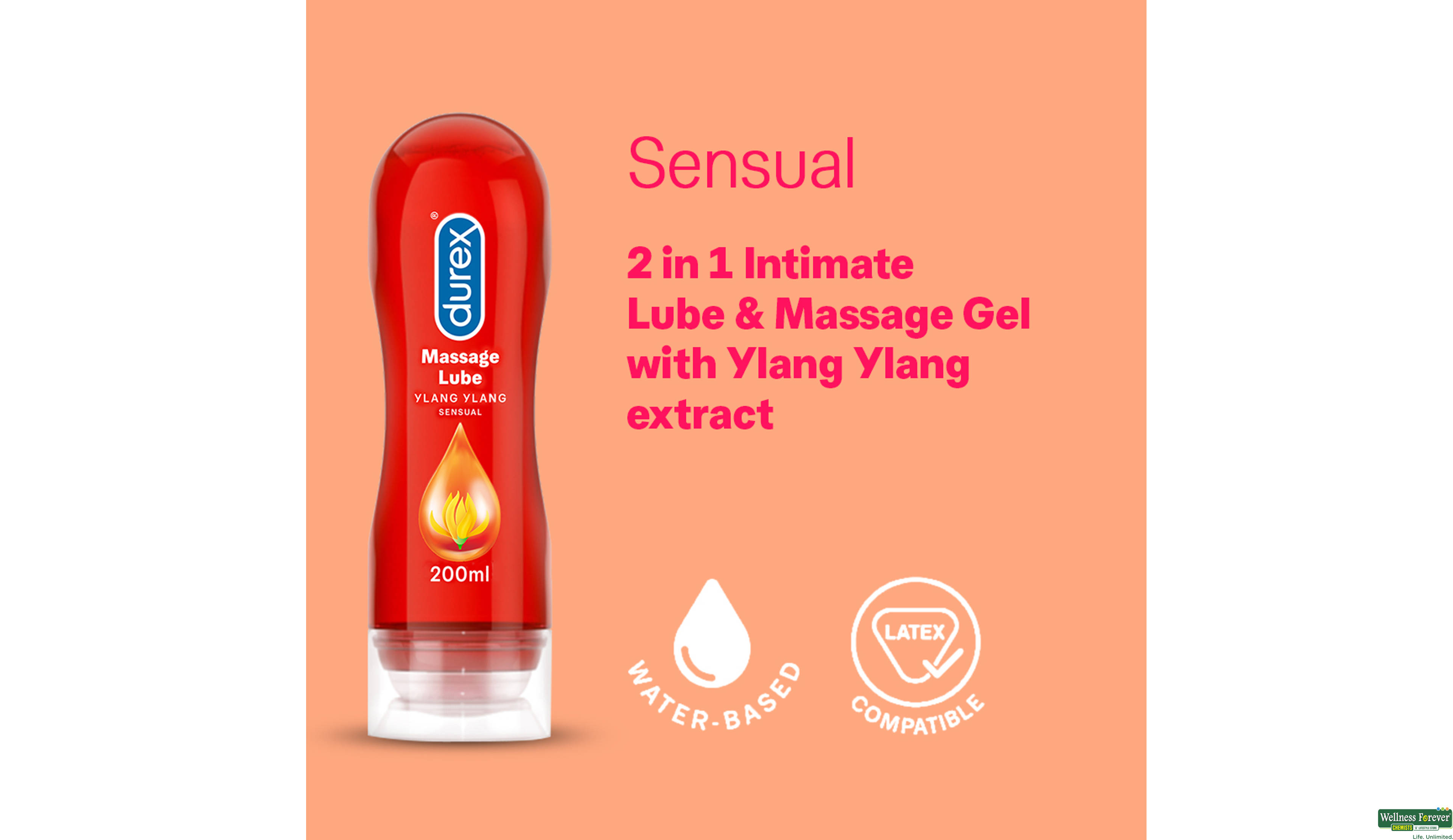 DUREX MASS/GEL SENSUAL 2IN1 200ML- 3, 200ML, 