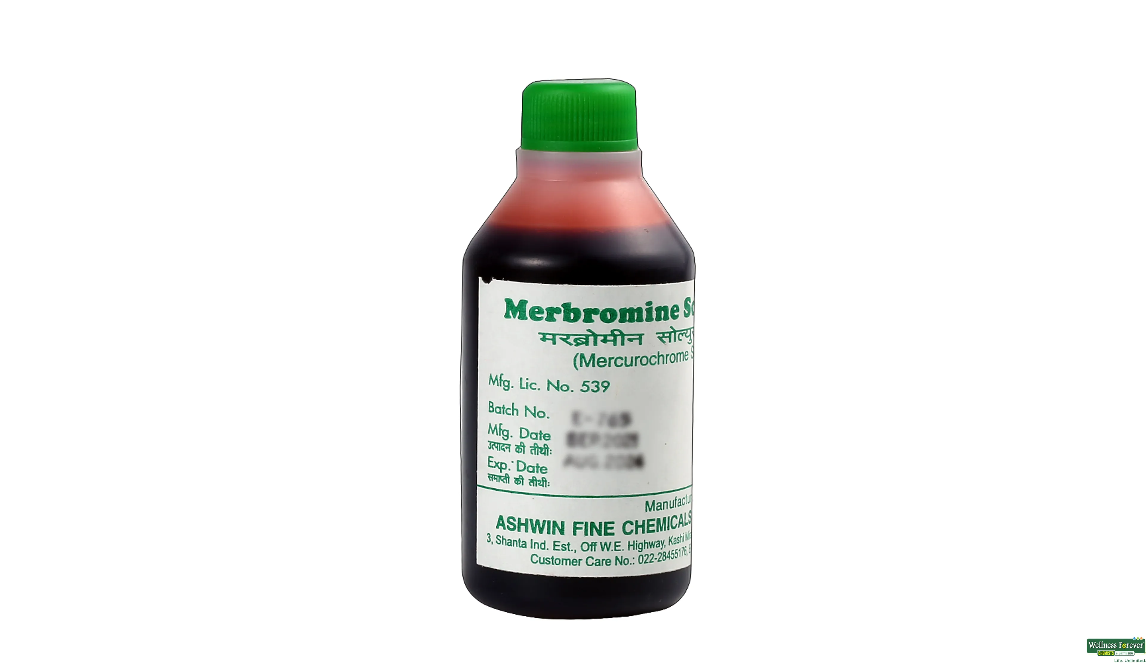 MERBROMINE SOLU ASHWIN 100ML- 1, 100ML, null