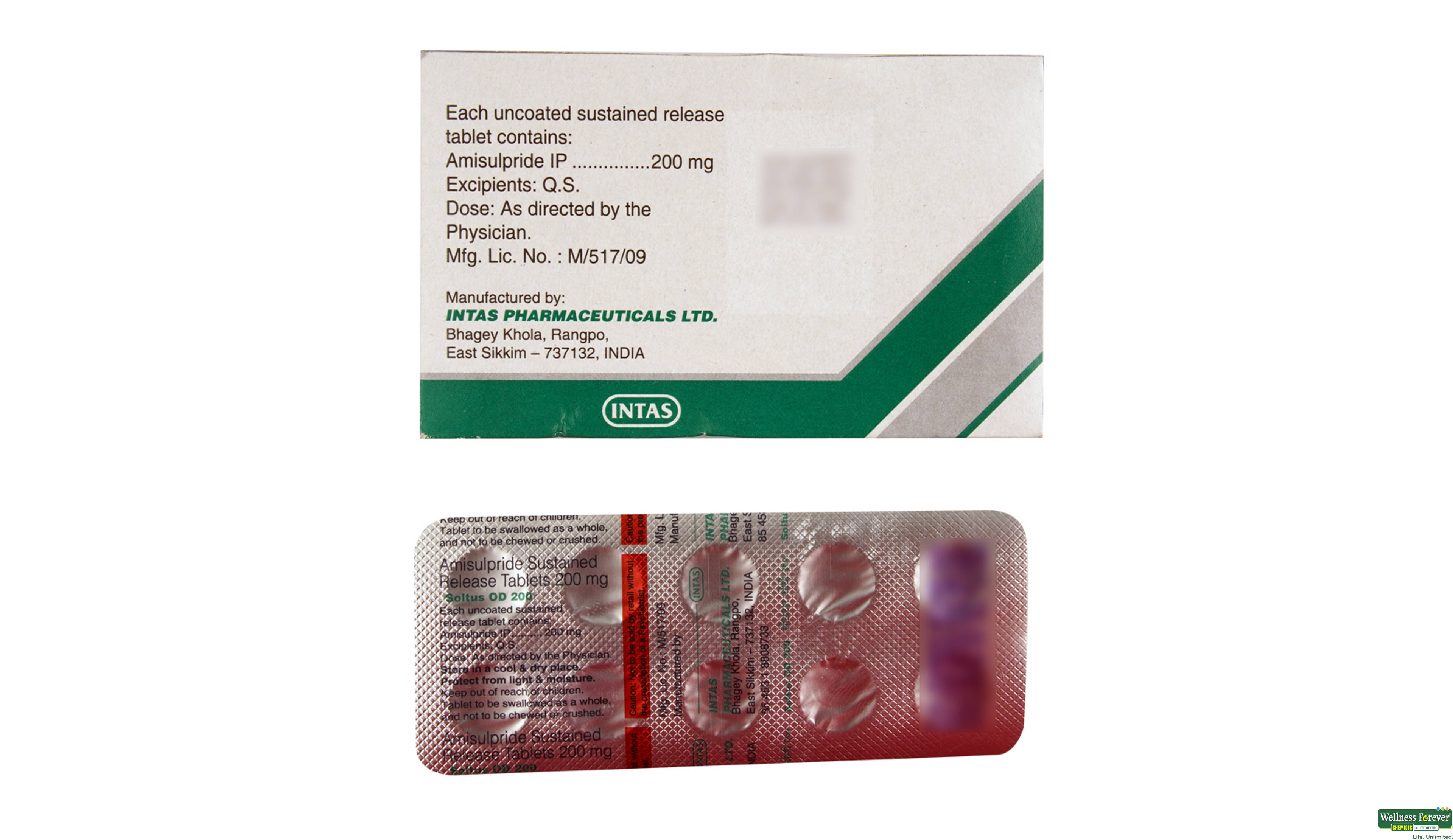 SOLTUS-OD 200MG 10TAB- 2, 10TAB, 