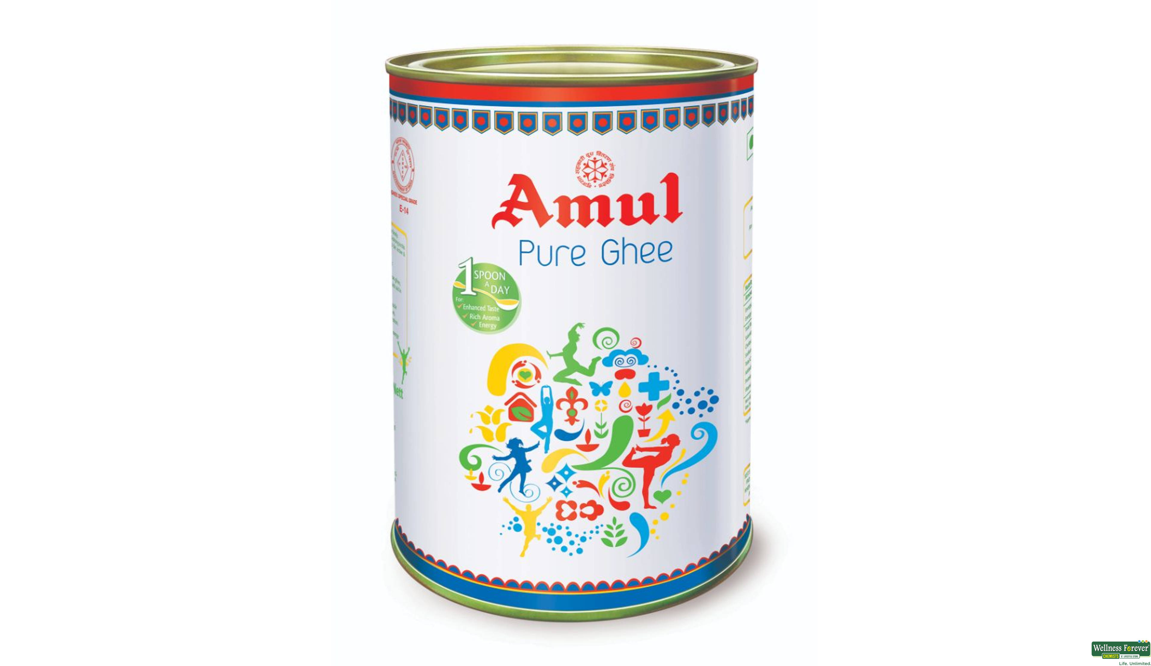 AMUL GHEE TIN 1LTR- 1, 1LTR, 