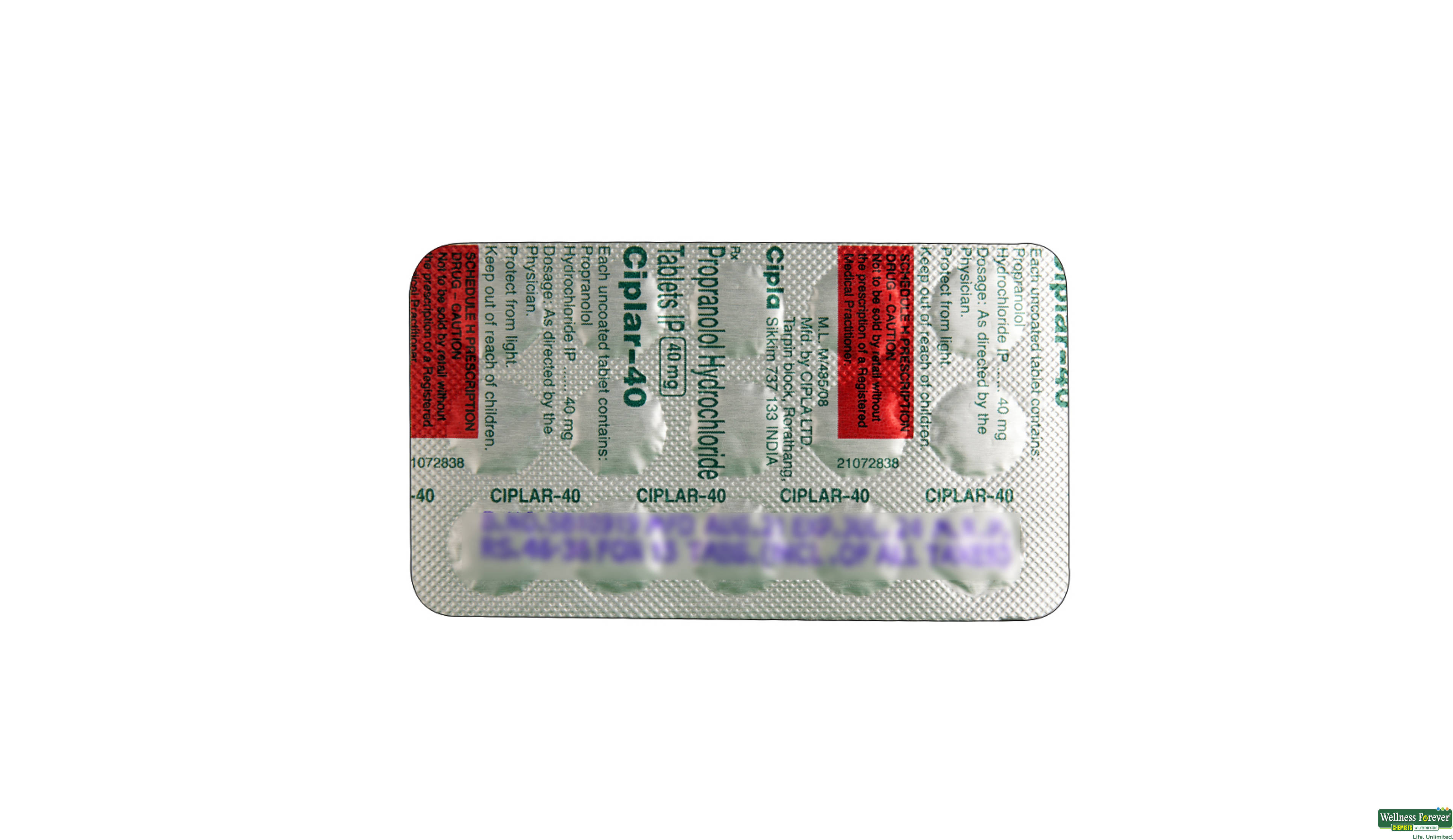 CIPLAR 40MG 15TAB- 2, 15TAB, null