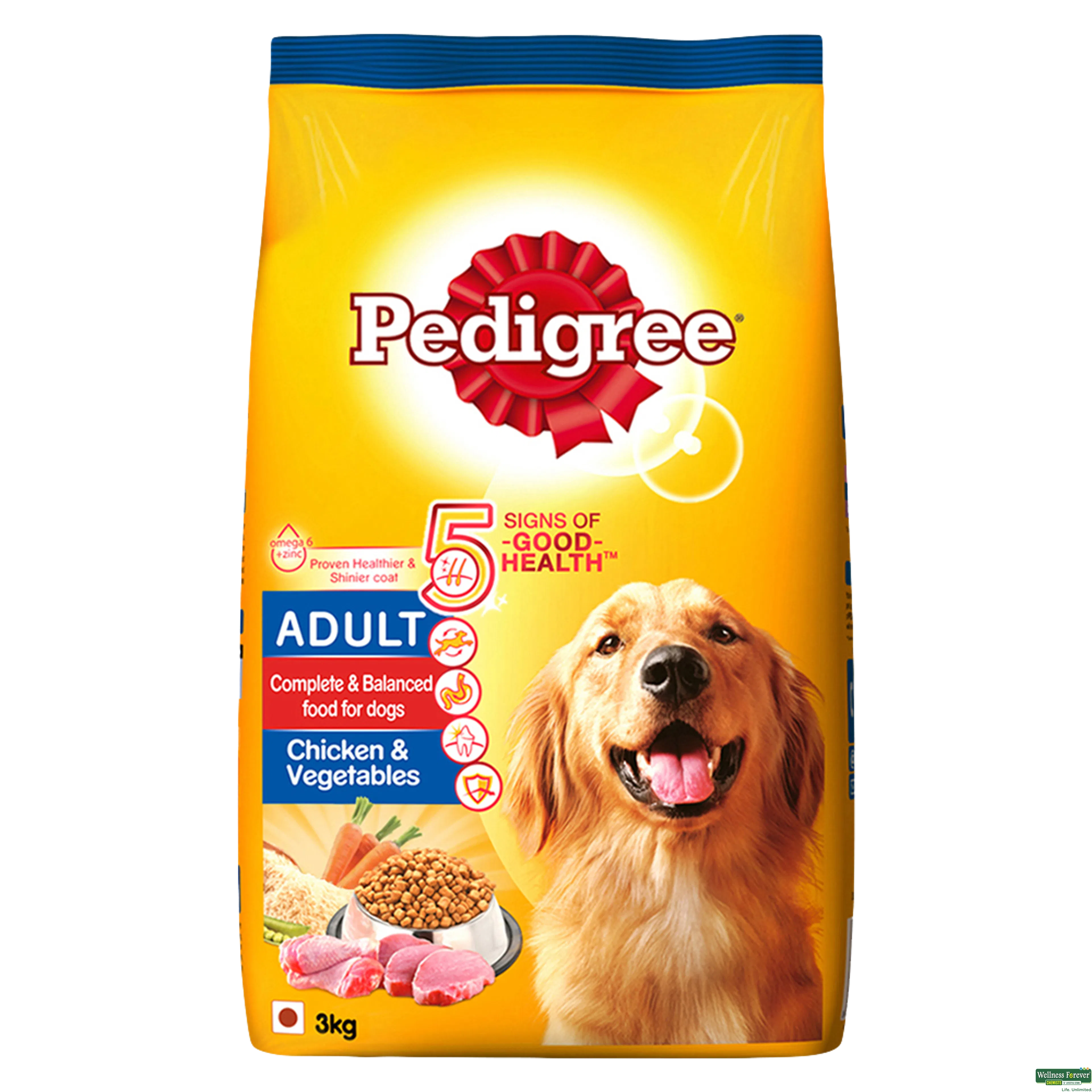 PEDIGREE DOG FOOD ADULT CHI/VEG 3KG-image