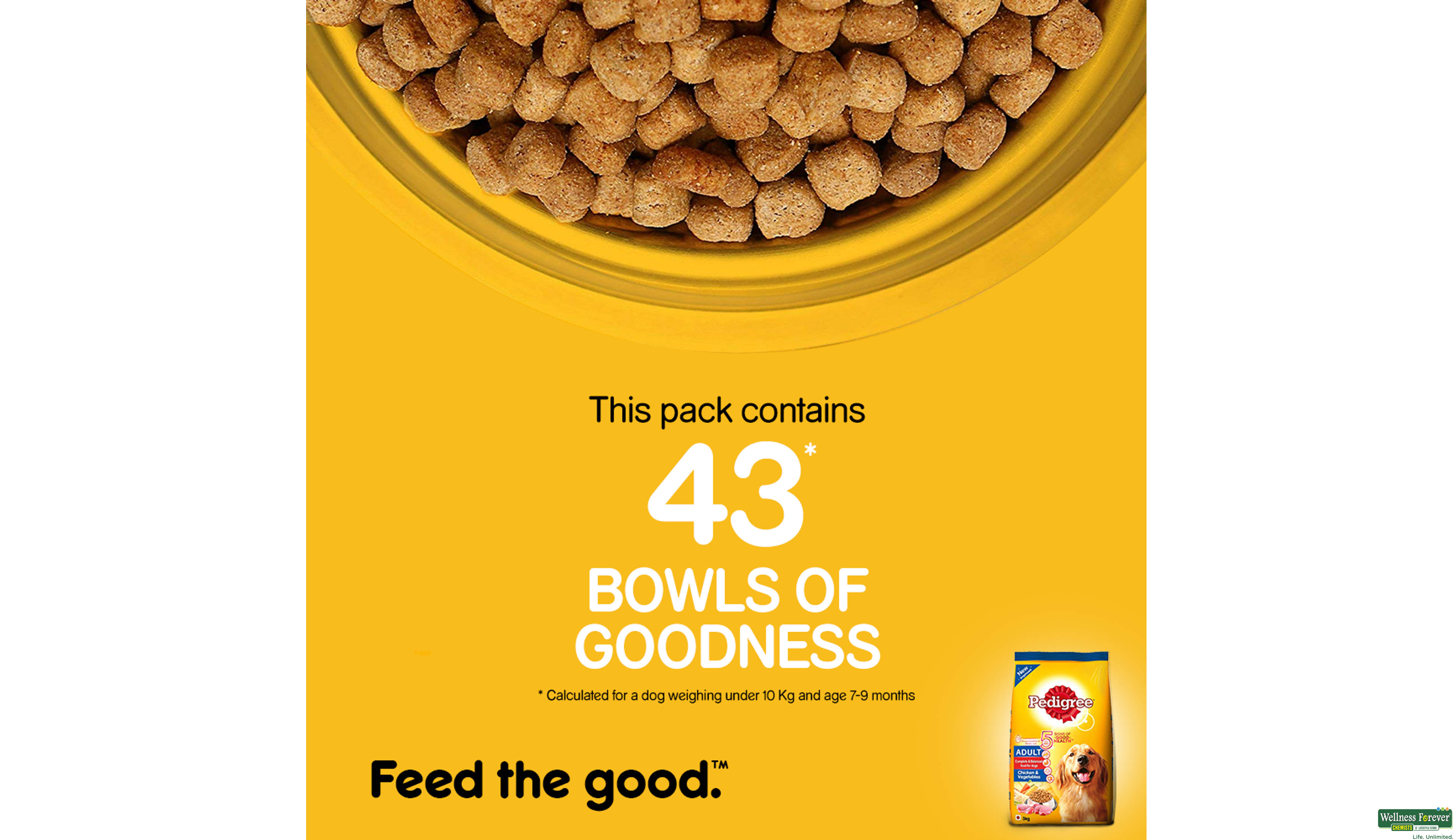 PEDIGREE DOG FOOD ADULT CHI/VEG 2.8KG ##- 5, 2.8KG, null
