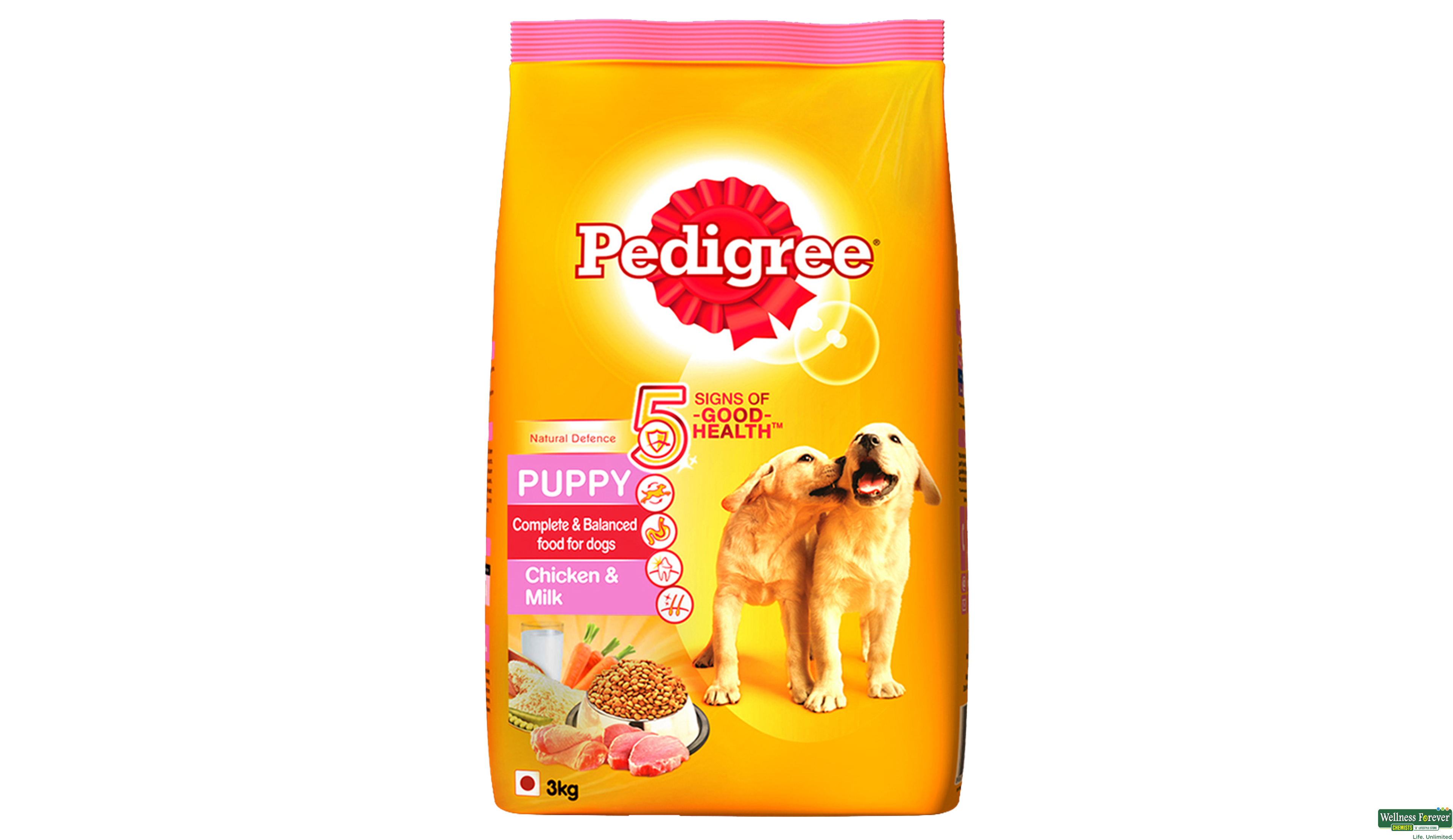 PEDIGREE DOG FOOD PUPPY CHI/MILK 3KG- 1, 3KG, null