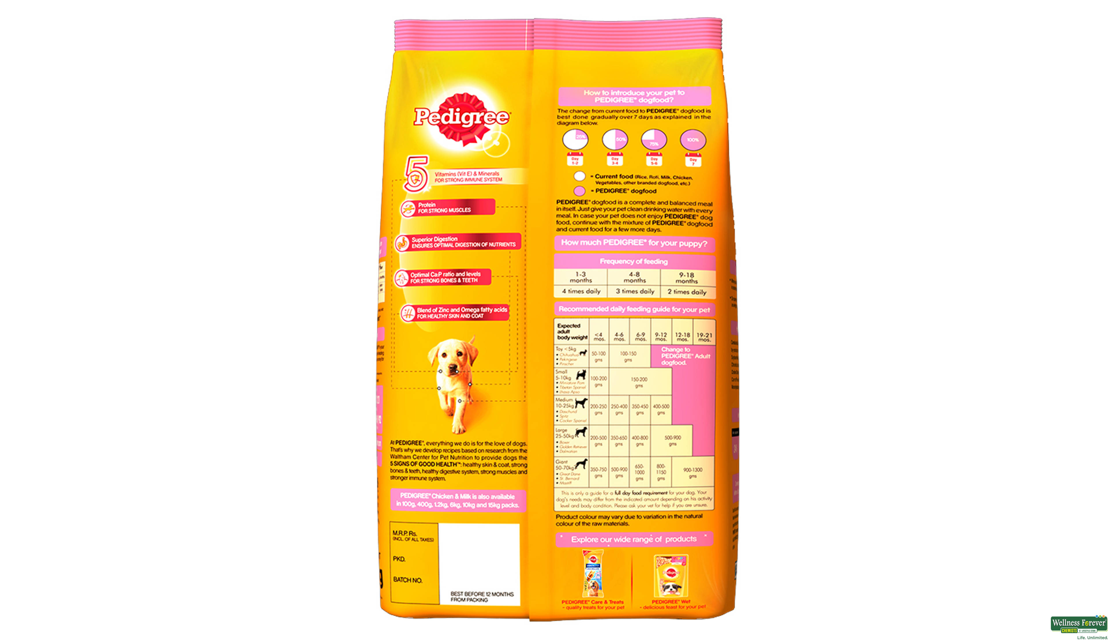 PEDIGREE DOG FOOD PUPPY CHI/MILK 3KG- 2, 3KG, null