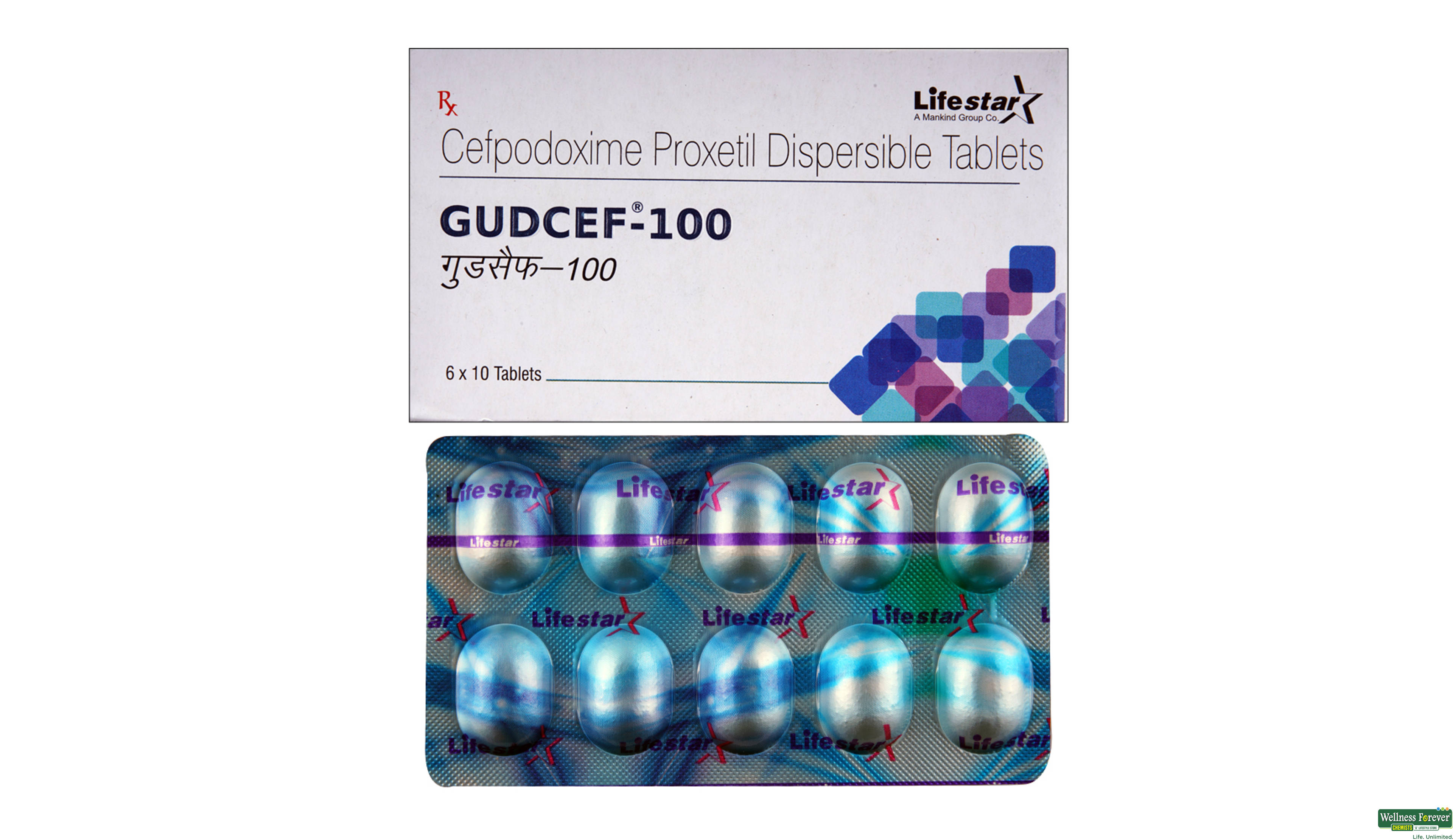 GUDCEF 100MG 10TAB- 1, 10TAB, 