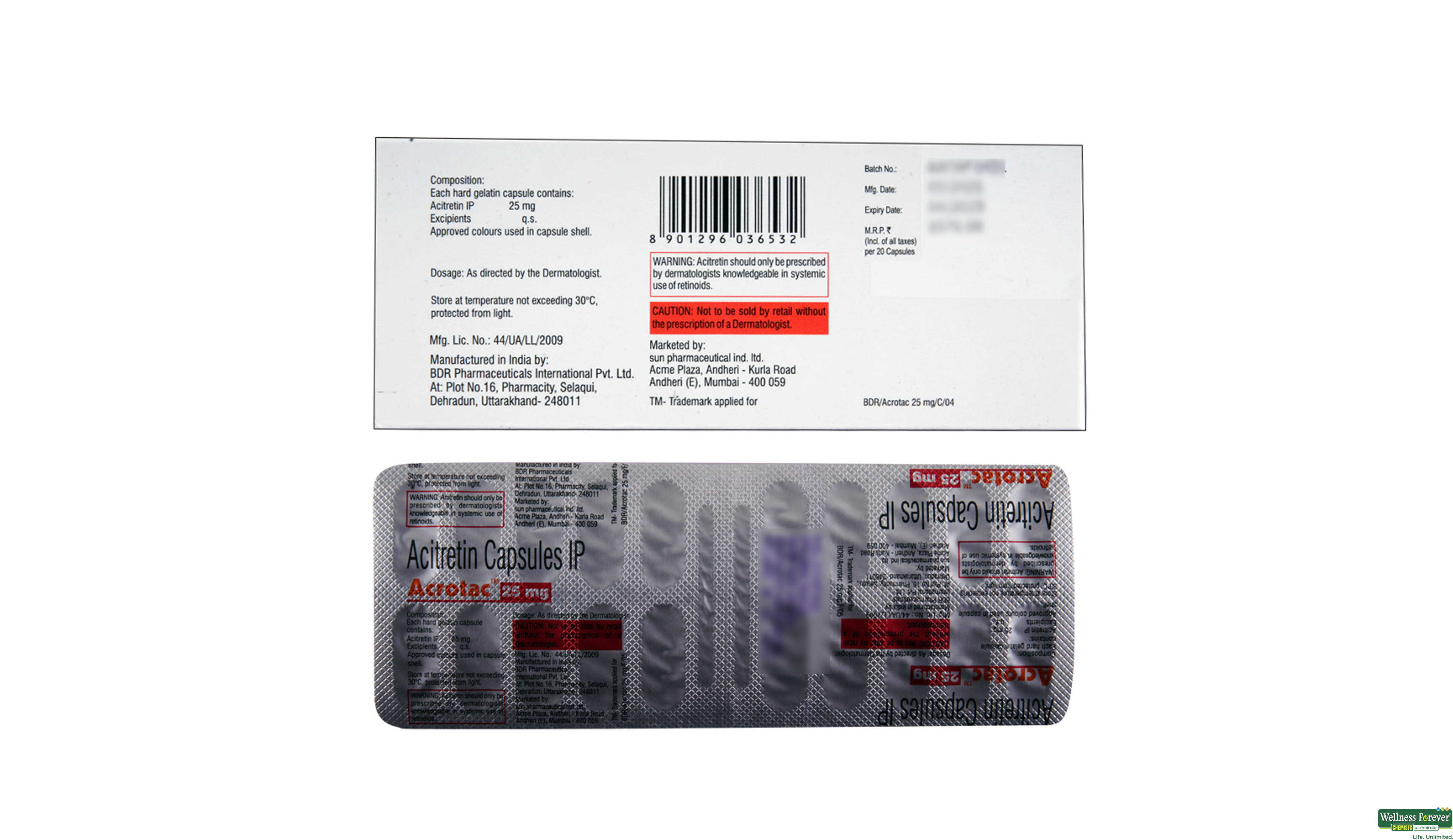 ACROTAC 25MG 20CAP- 2, 20CAP, 