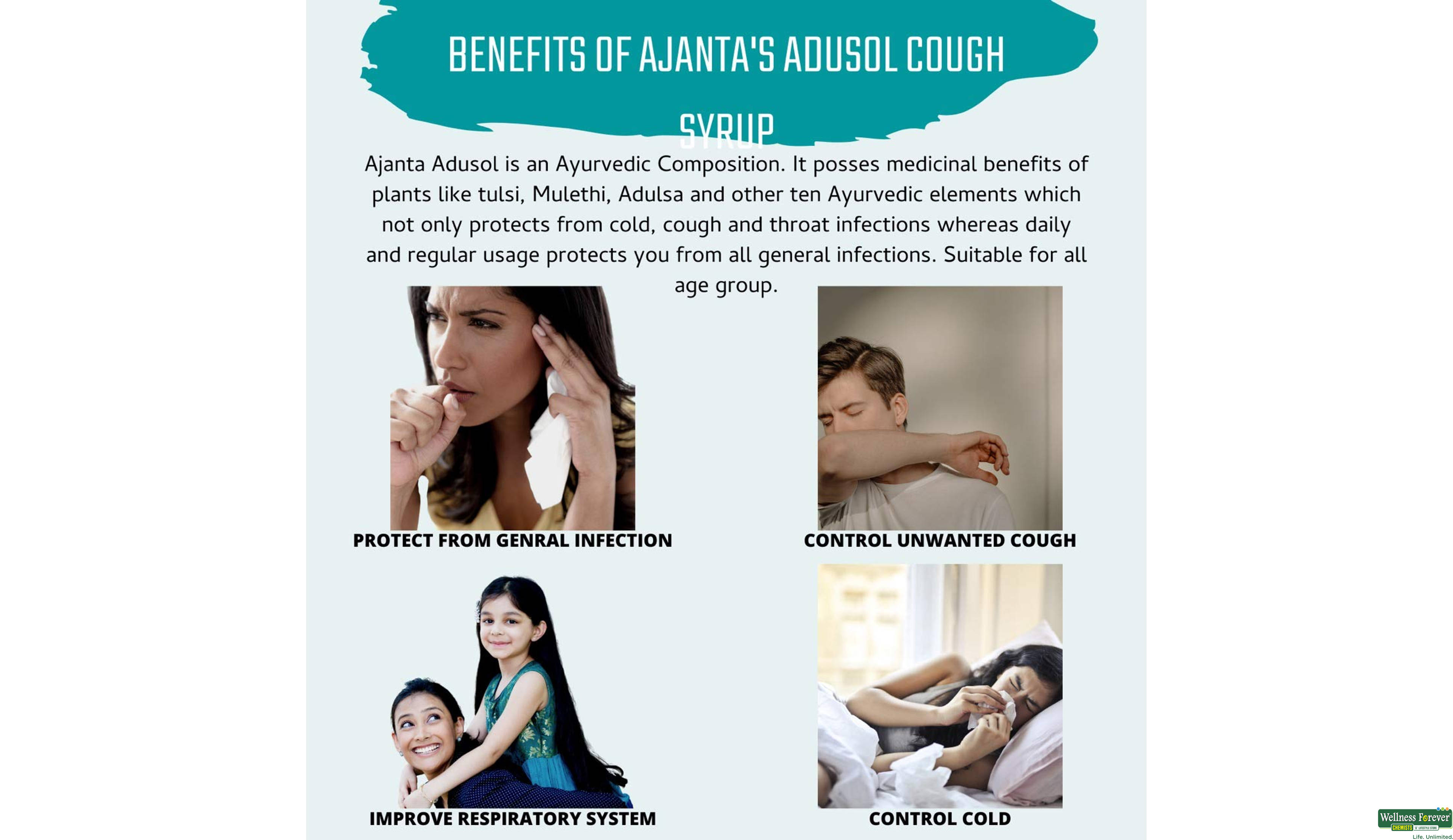 ADUSOL TULSI SYP 200ML- 4, 200ML, null