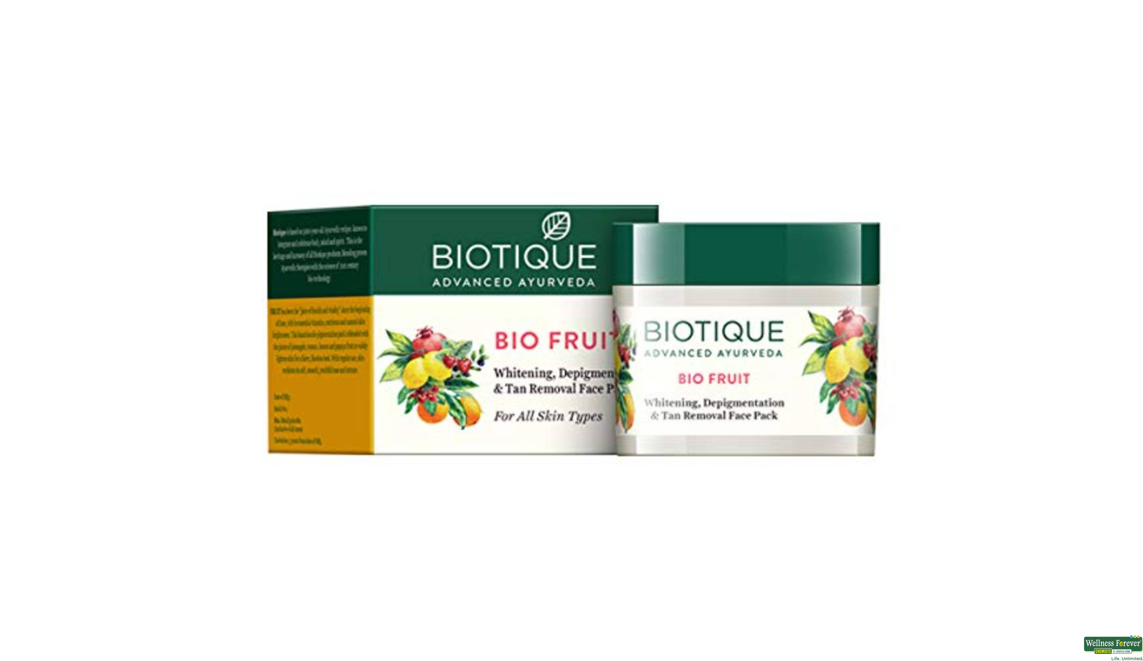 BIOT F/PACK BIO FRUIT WHITENING 75GM- 1, 75GM, 