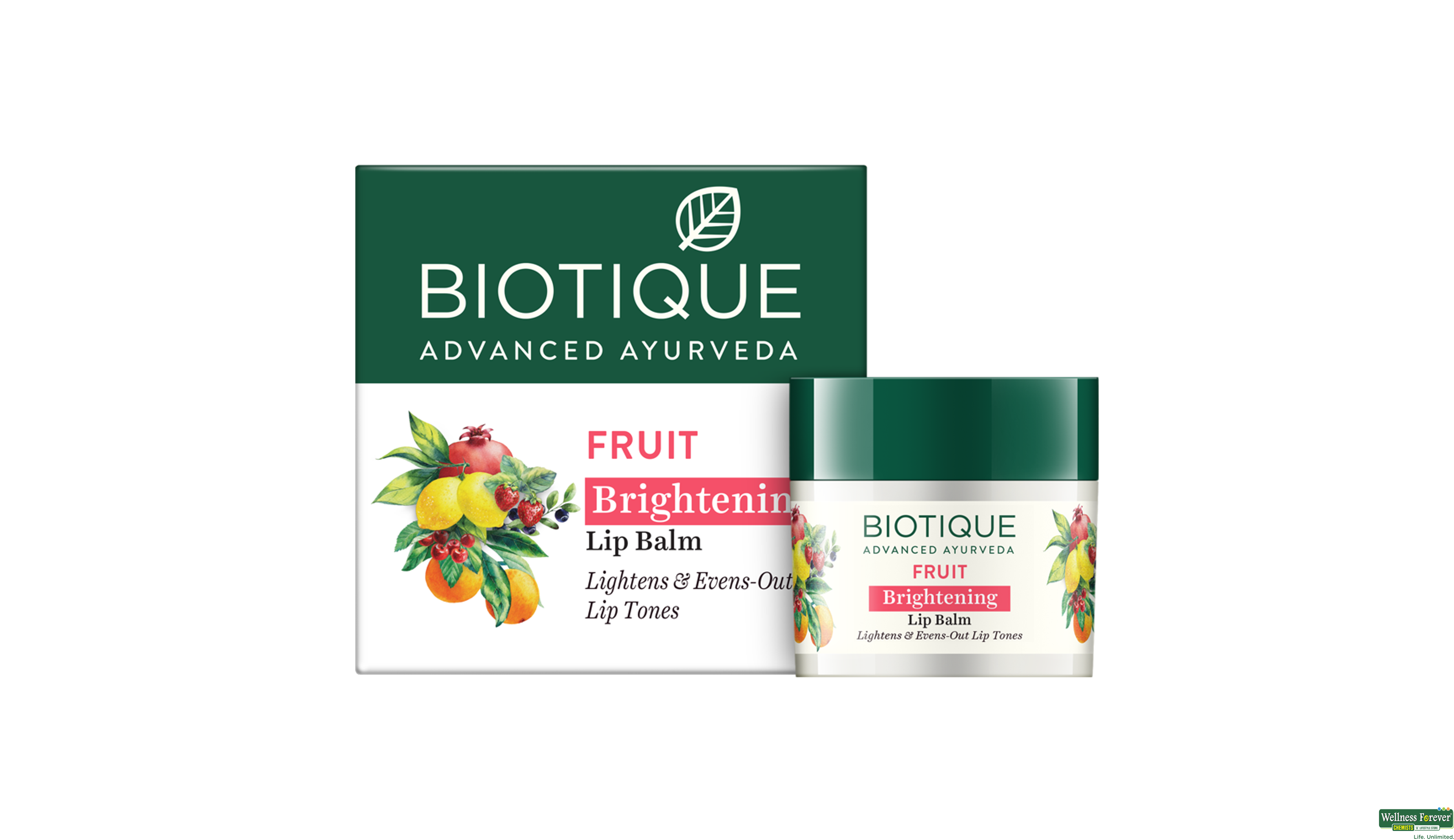 BIOT LIP BALM BIO FRUIT WHITENING 16GM- 2, 16GM, 