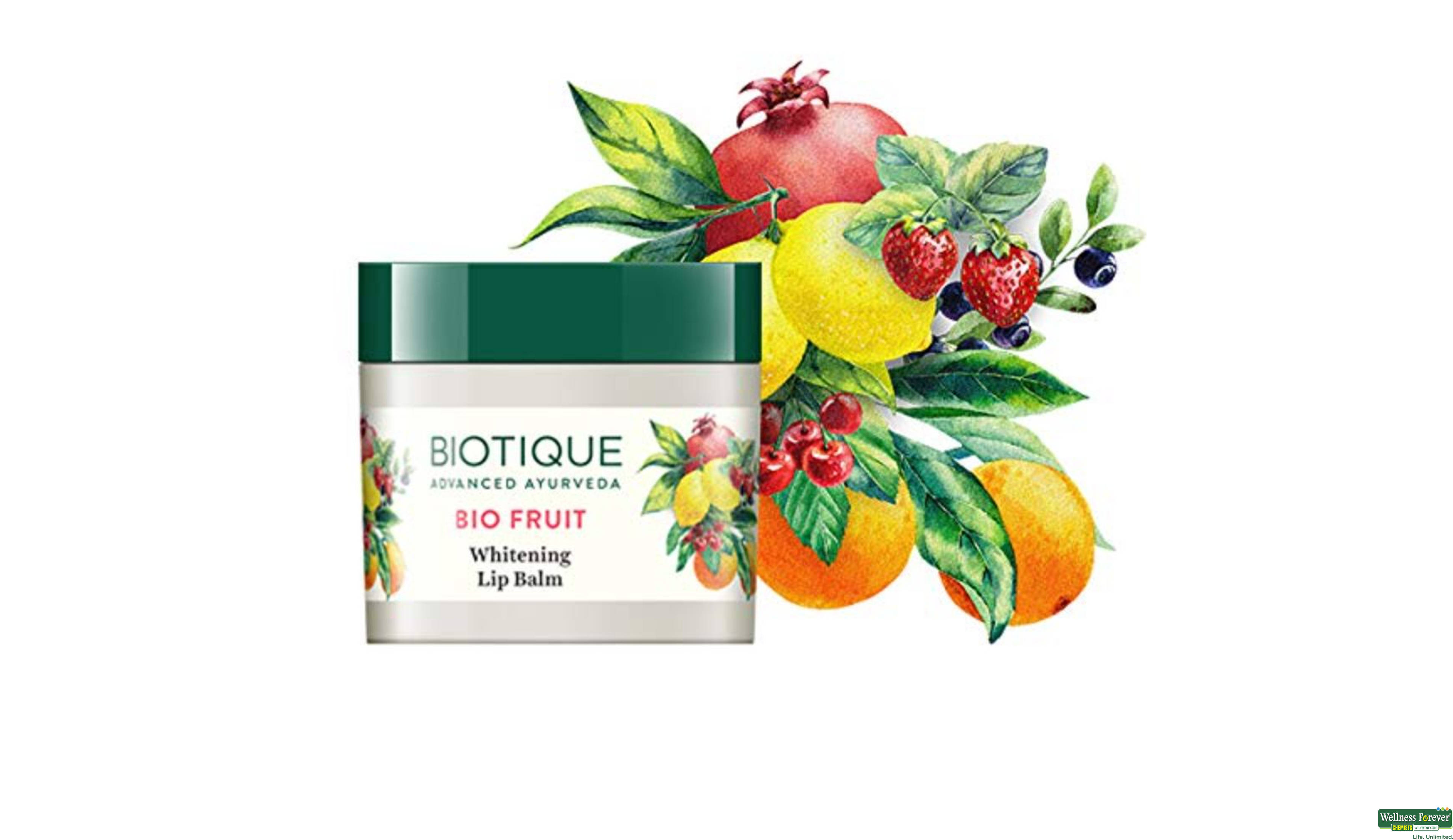 BIOT LIP BALM BIO FRUIT WHITENING 16GM- 3, 16GM, 