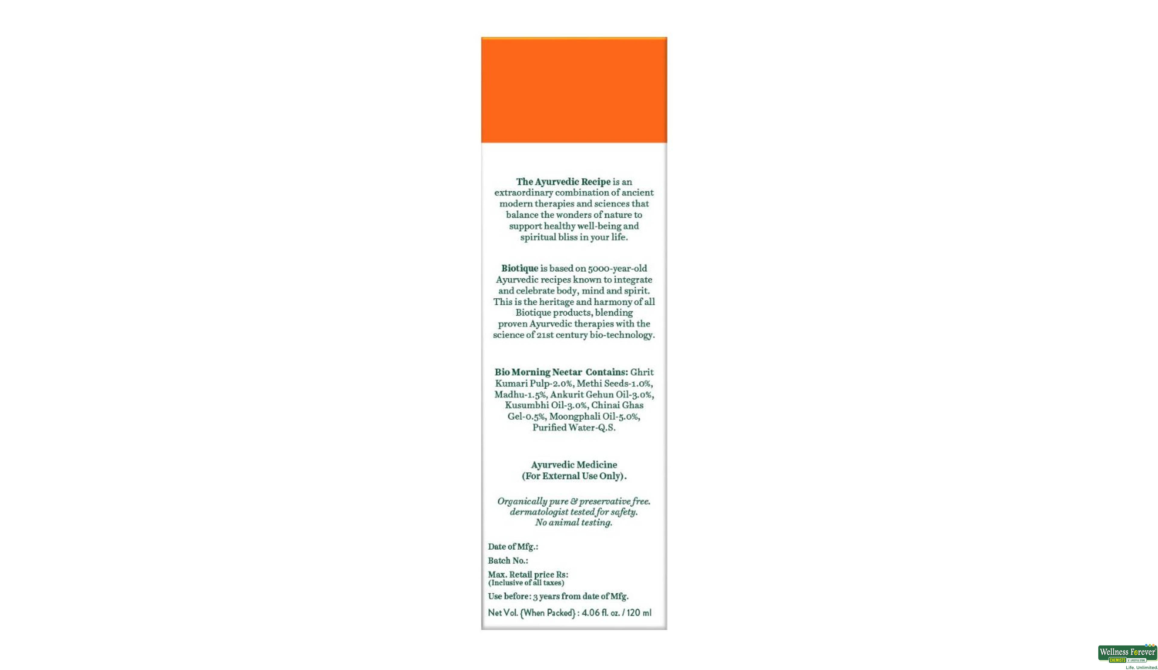 BIOT B/LTN BIO MORNING NECT LIGHT 190ML- 4, 190ML, 