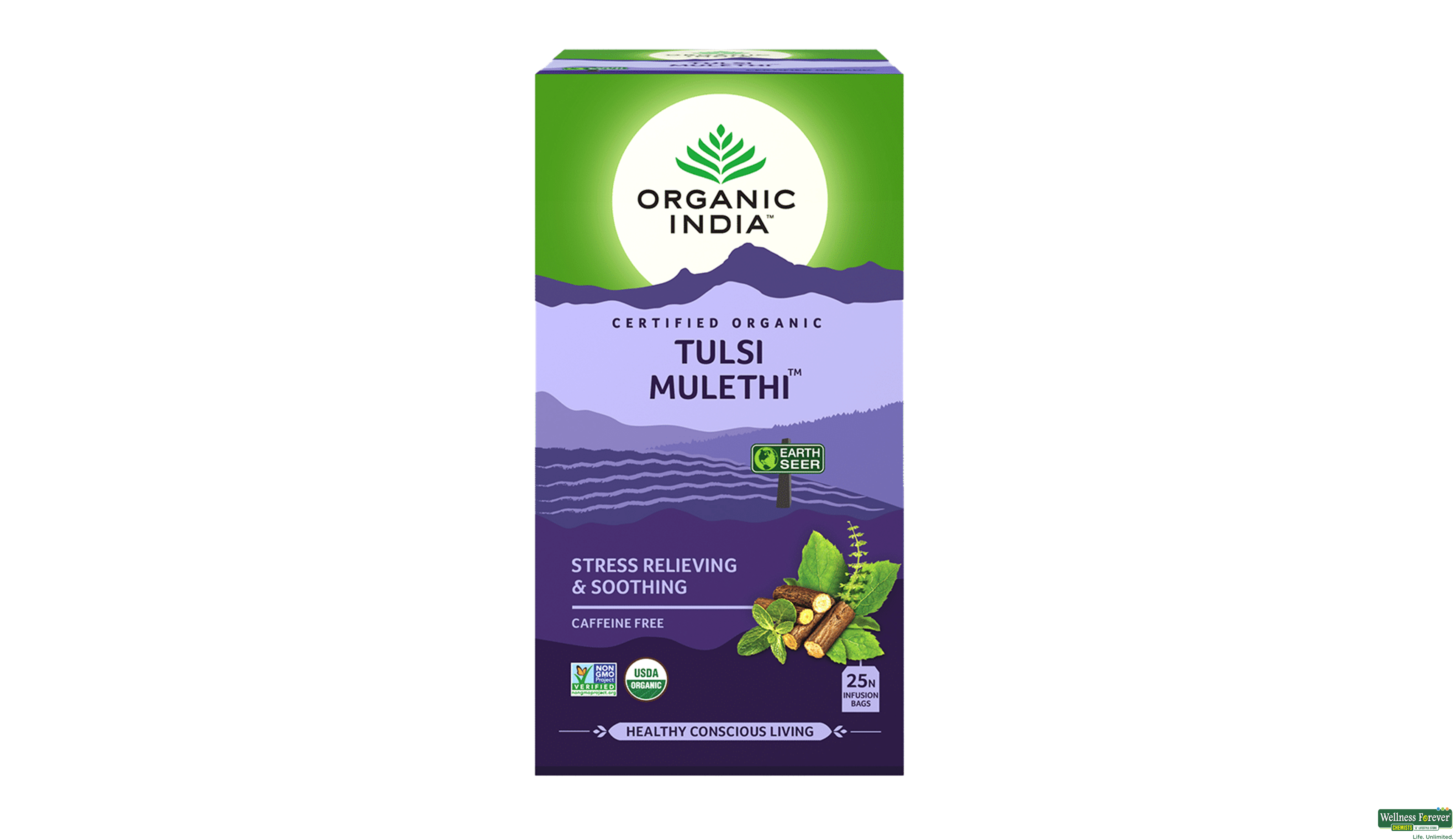 ORGANIC GR/TEA MULETHI 25BAGS- 1, 25BAGS, null