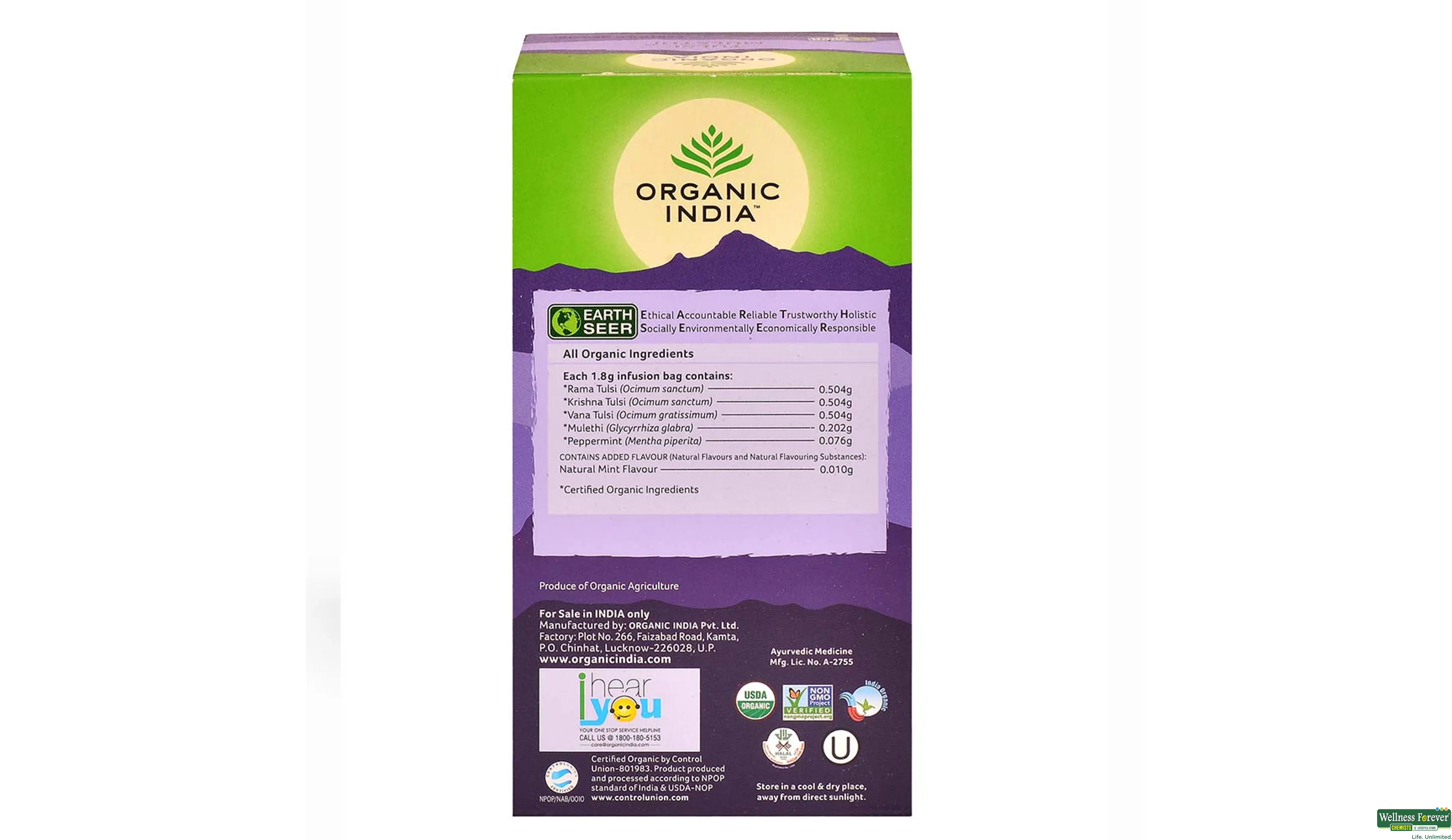 ORGANIC GR/TEA MULETHI 25BAGS- 2, 25BAGS, null