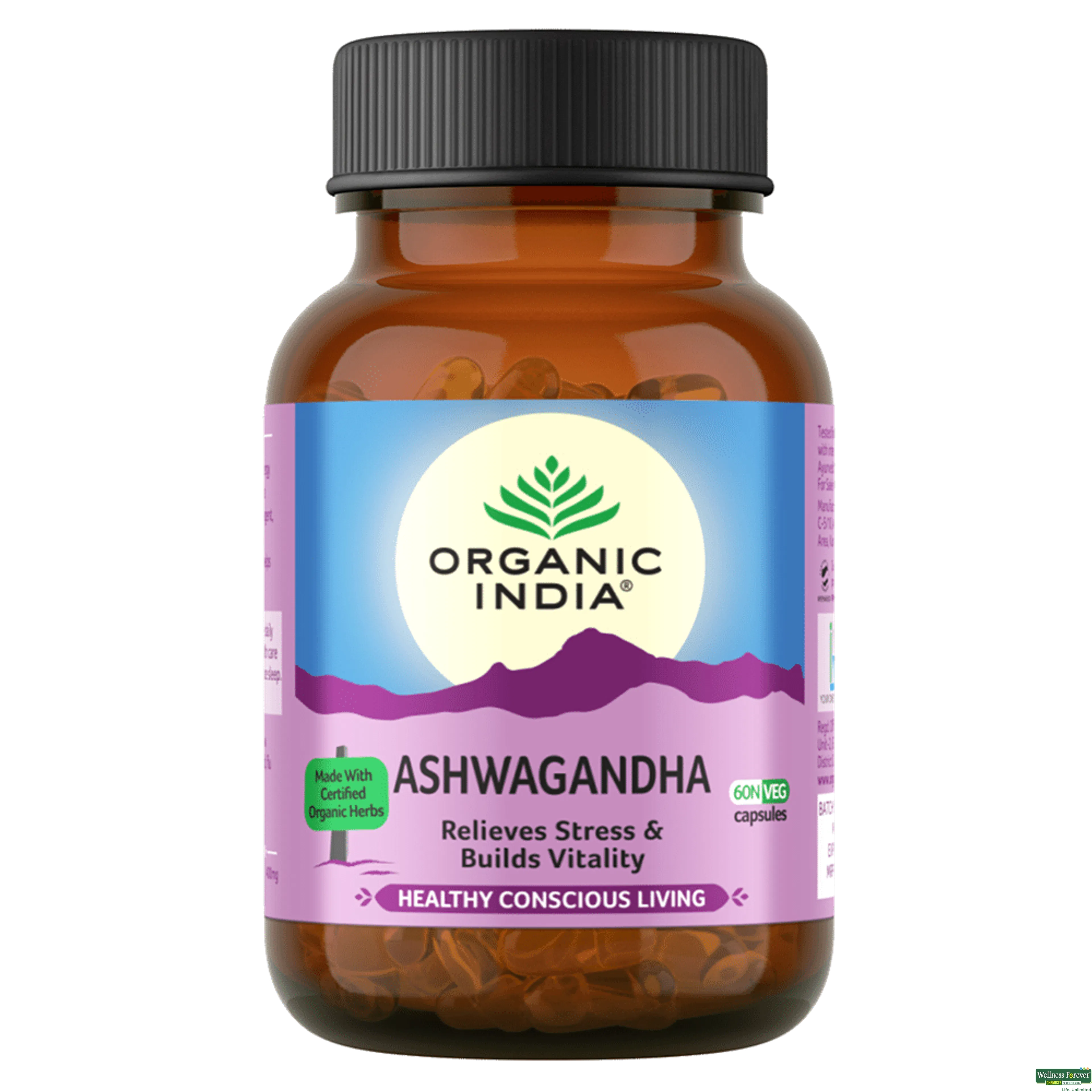 ORGANIC INDIA ASHWAGANDHA 60CAP-image