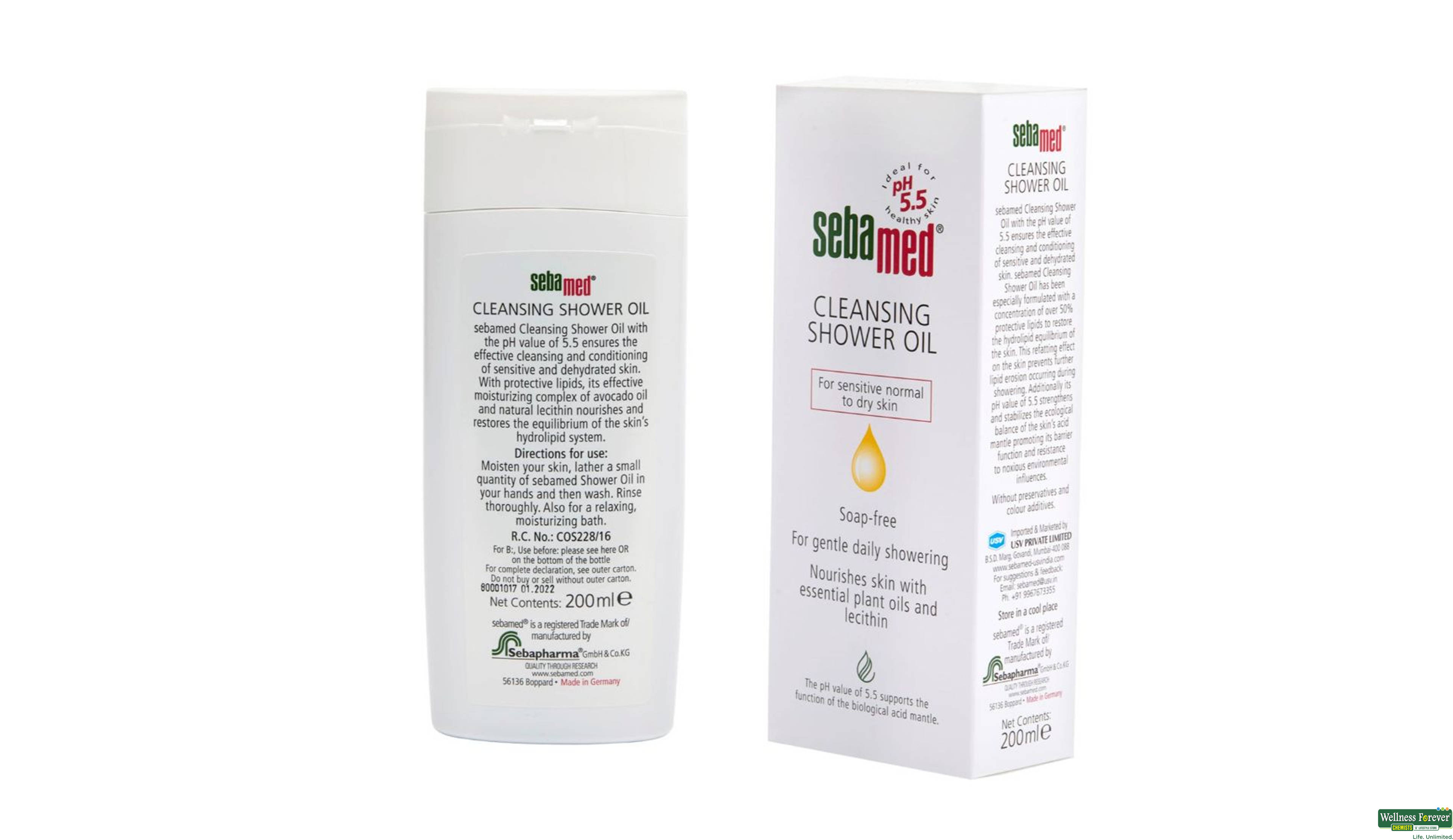 SEBAMED S/OIL CLEANSING 200ML- 5, 200ML, null