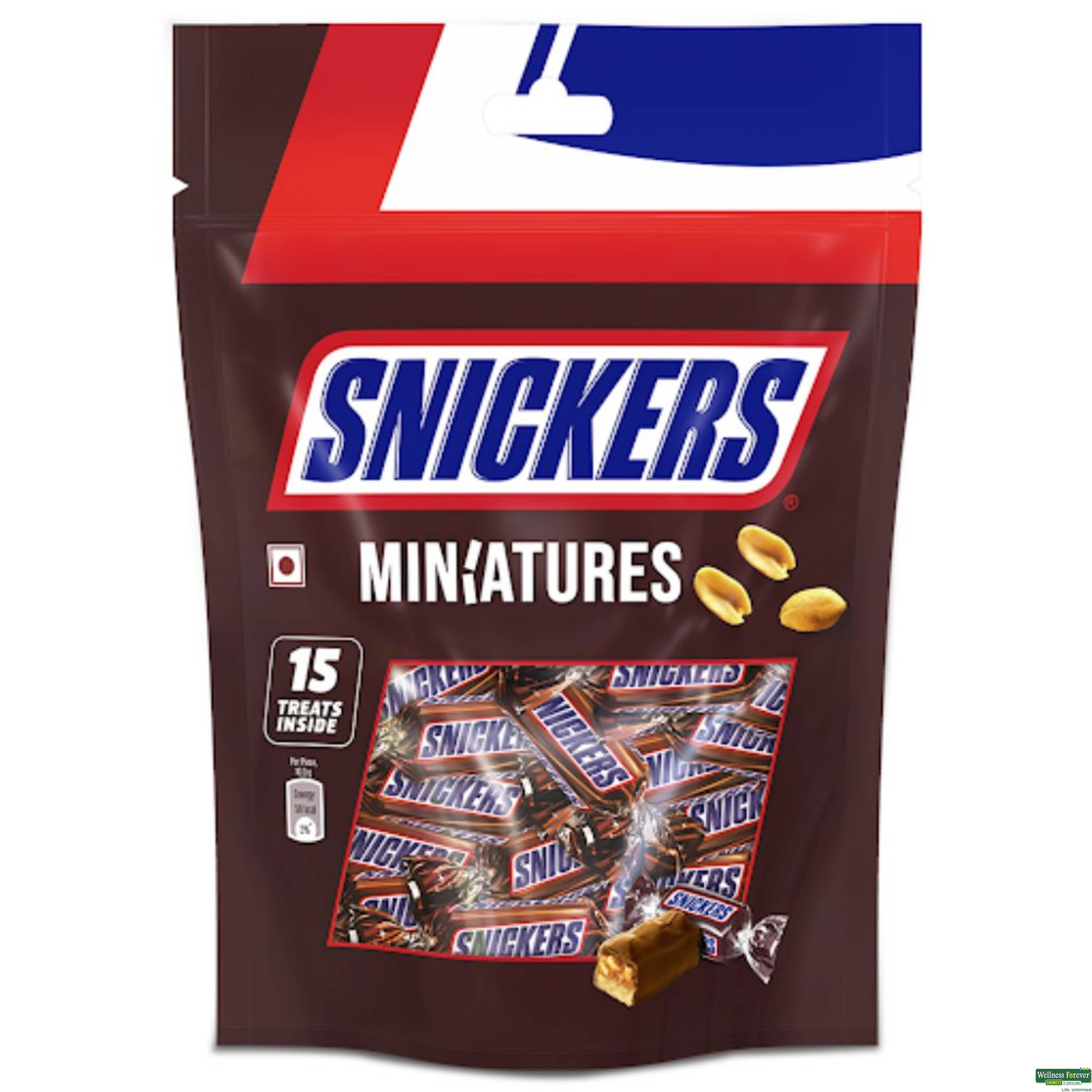 Snickers Miniatures Peanut Filled Chocolates, 100 g-image