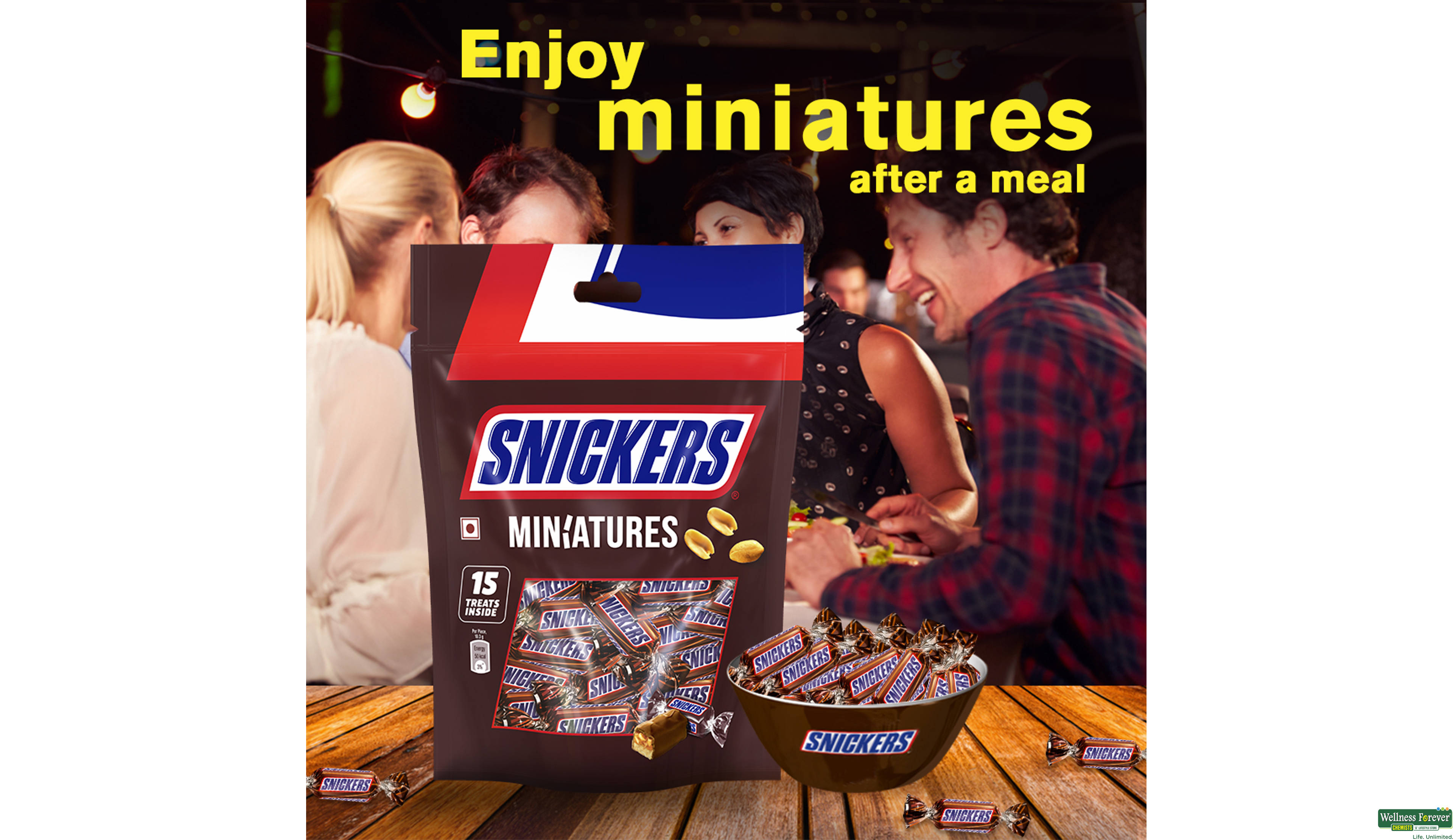 SNICKERS CHOC MINITURE 100GM- 6, 100GM, null