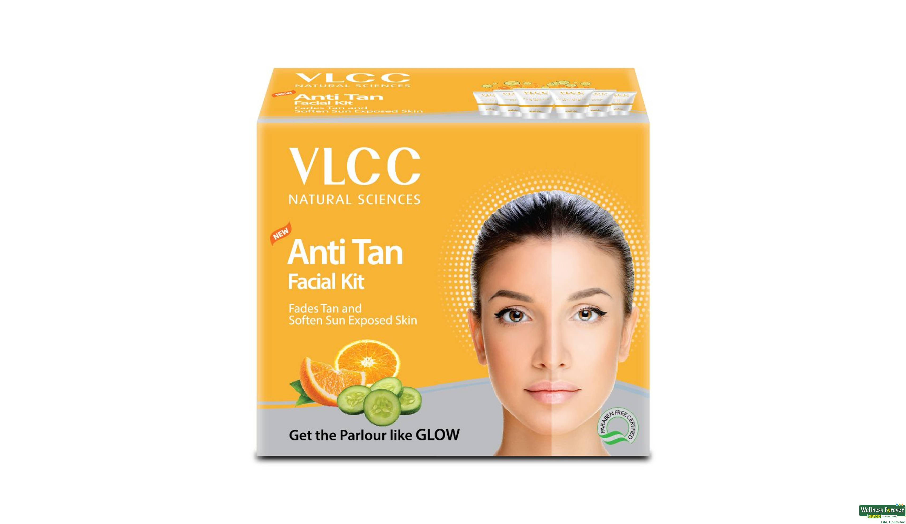 VLCC FACIAL KIT ANTI TAN SINGLE 1PC- 1, 1PC, null