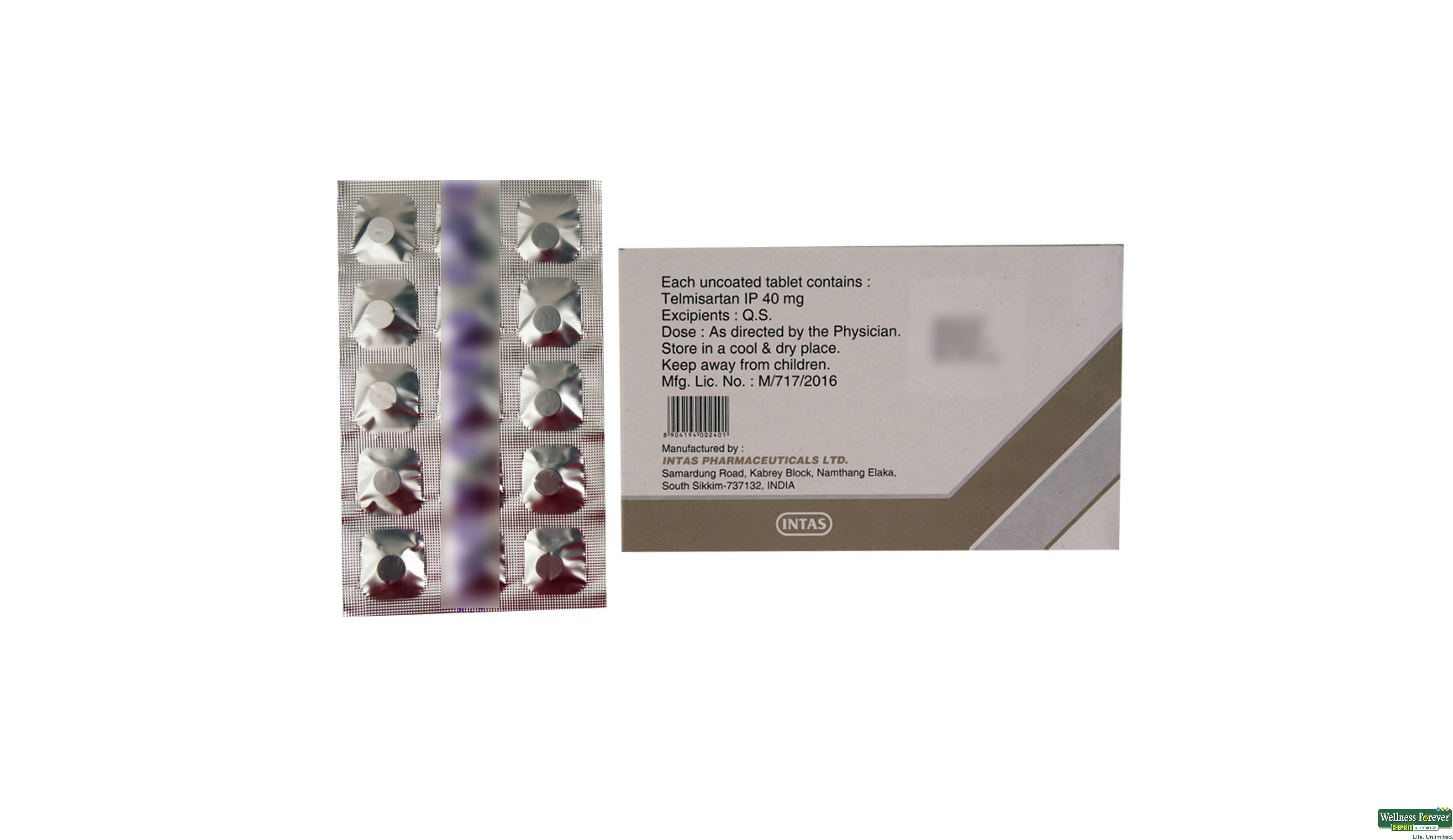 SARTEL 40MG 15TAB- 2, 15TAB, 