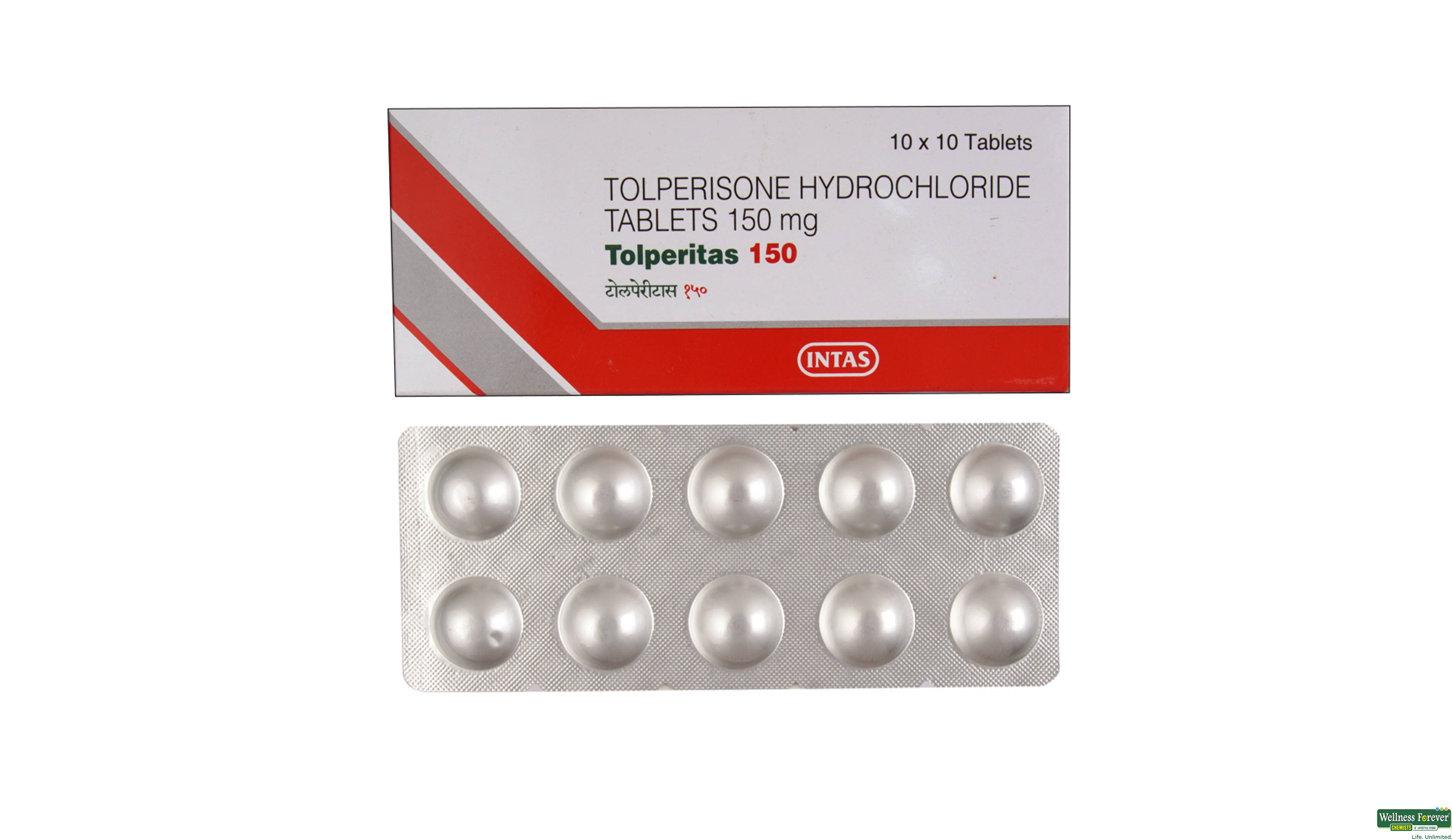 TOLPERITAS 150MG 10TAB- 1, 10TAB, null