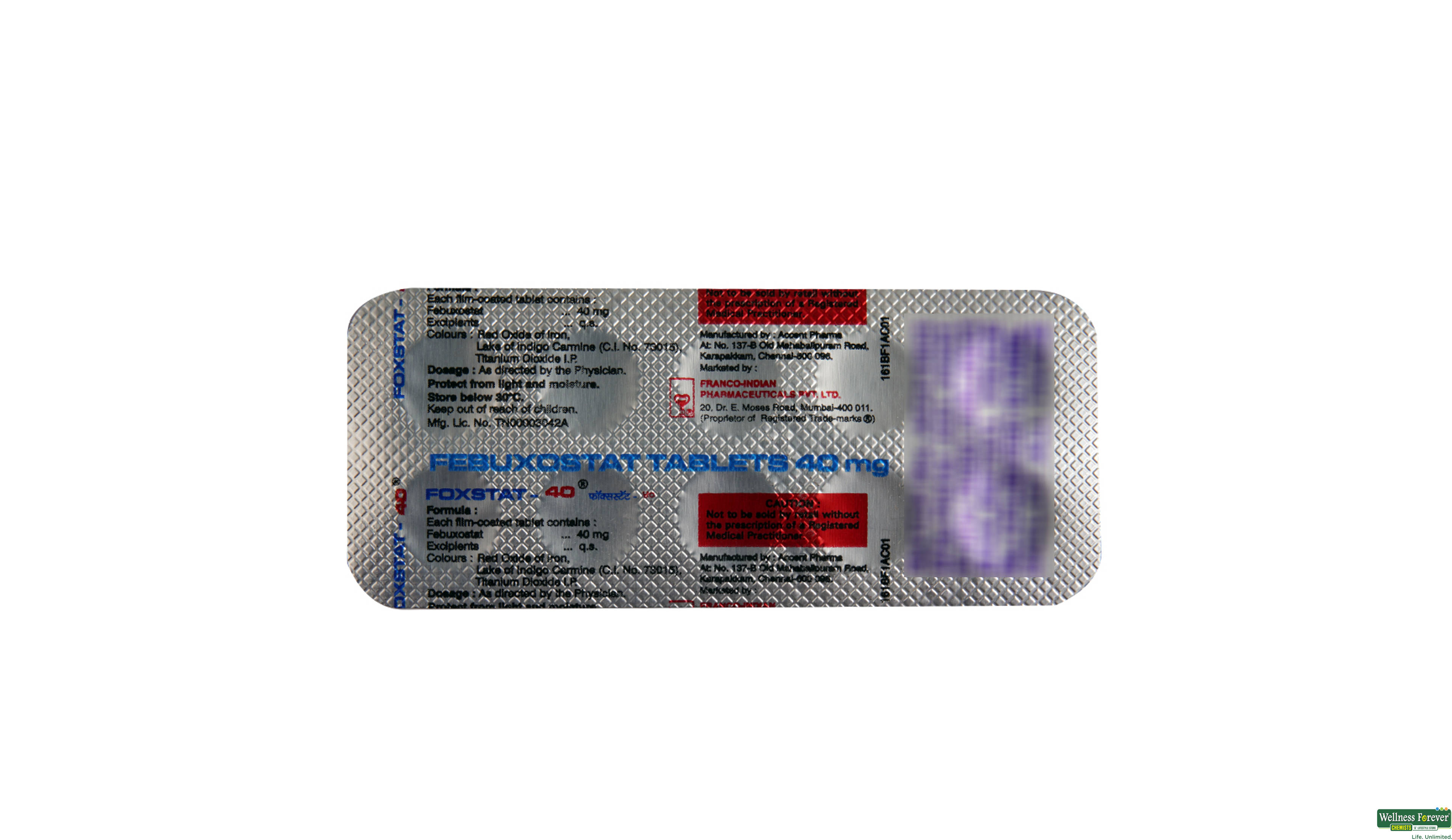 FOXSTAT 40MG 10TAB- 2, 10TAB, 