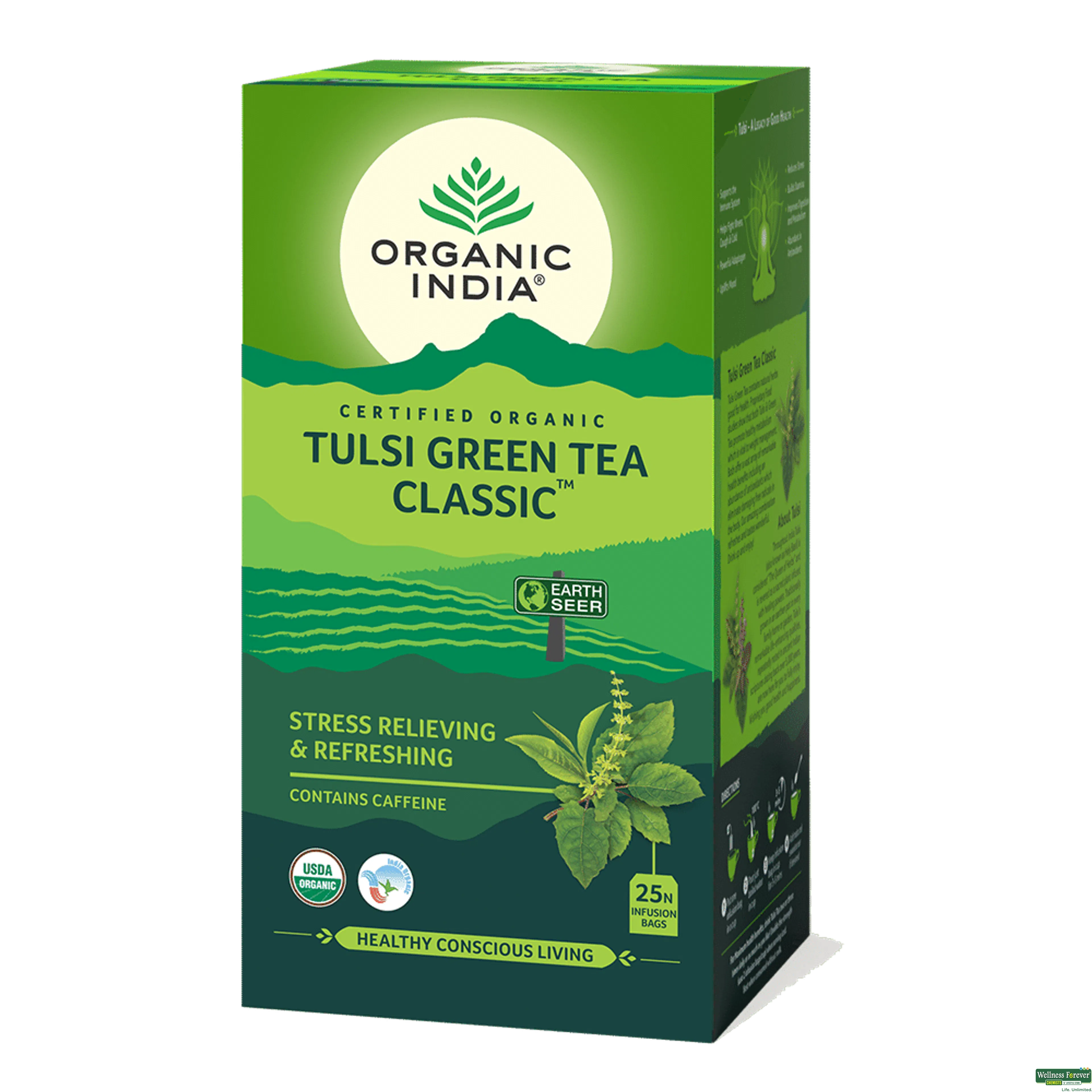 ORGANIC GR/TEA TULSI 25BAGS-image