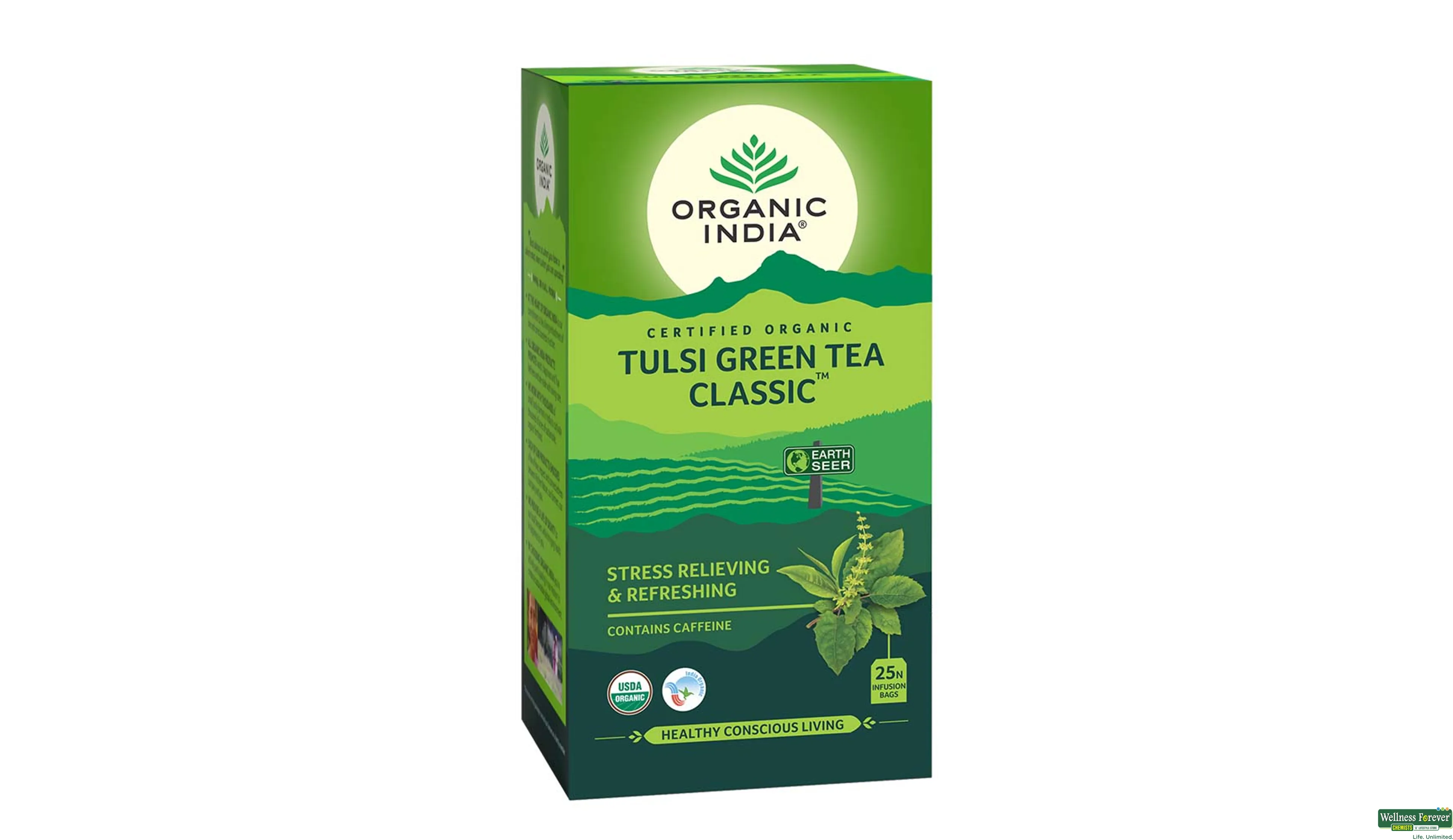 ORGANIC GR/TEA TULSI 25BAGS- 3, 25BAGS, null