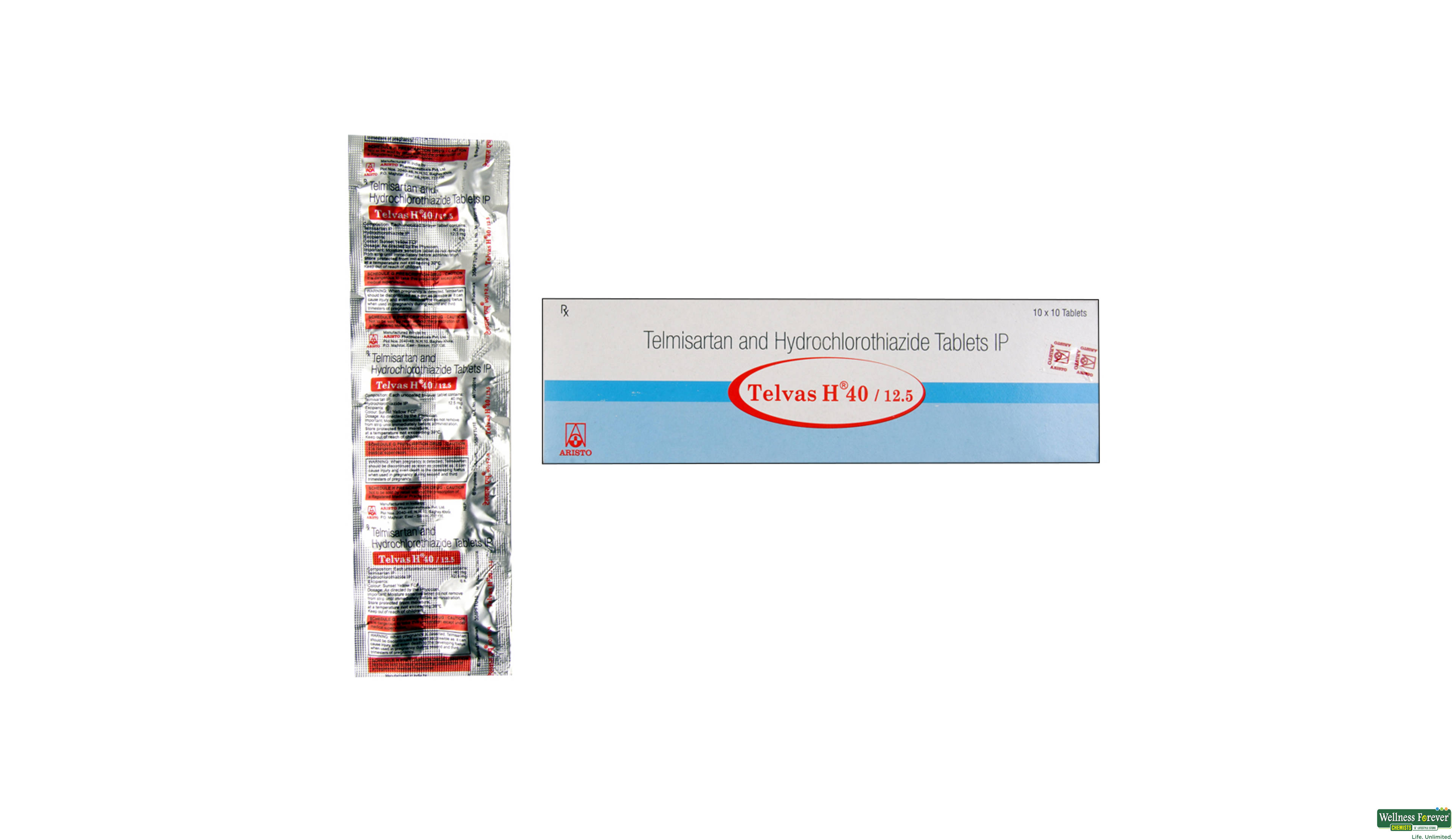 TELVAS-H 40/12.5MG 10TAB- 1, 10TAB, null