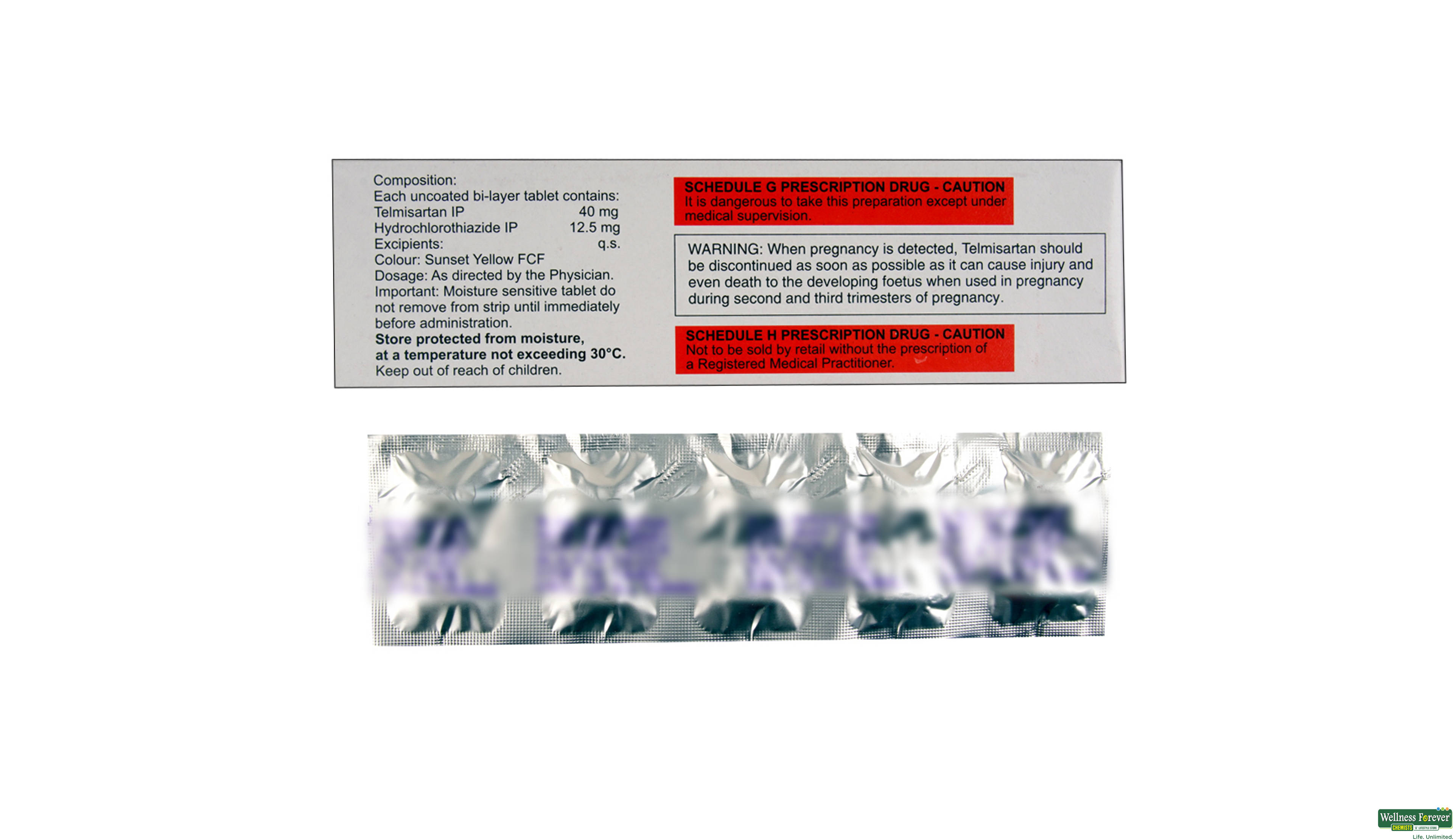 TELVAS-H 40/12.5MG 10TAB- 2, 10TAB, null
