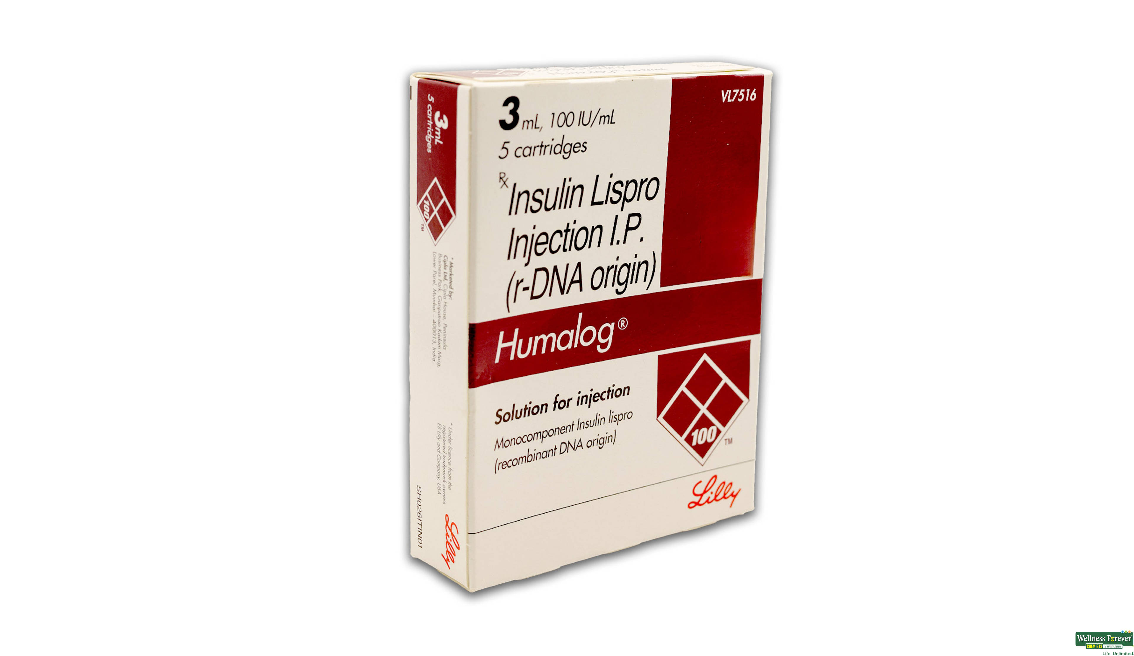 HUMALOG LISPRO CART 5X3ML- 1, 1PC, 