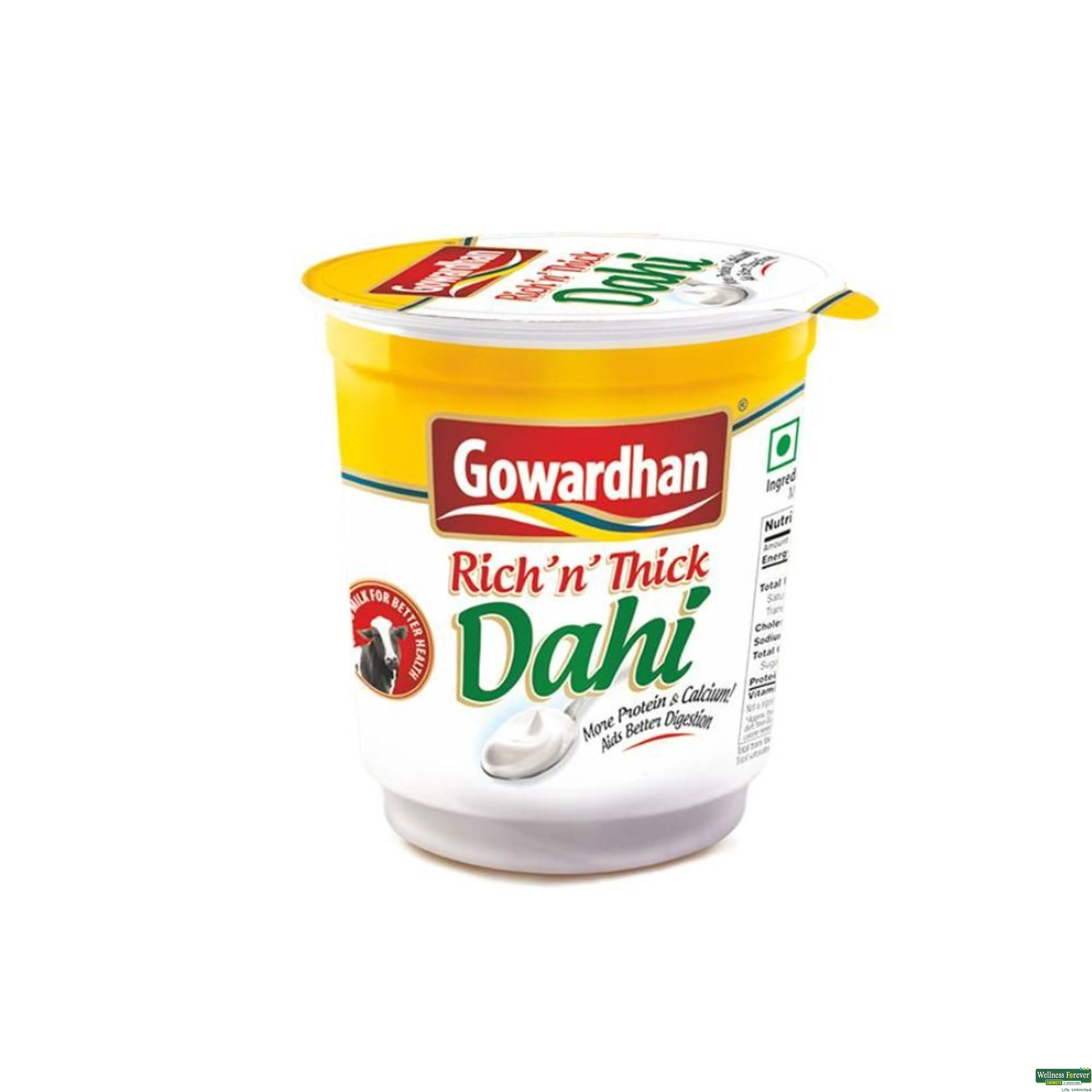 iD Natural Thick Curd 400 g (Cup)