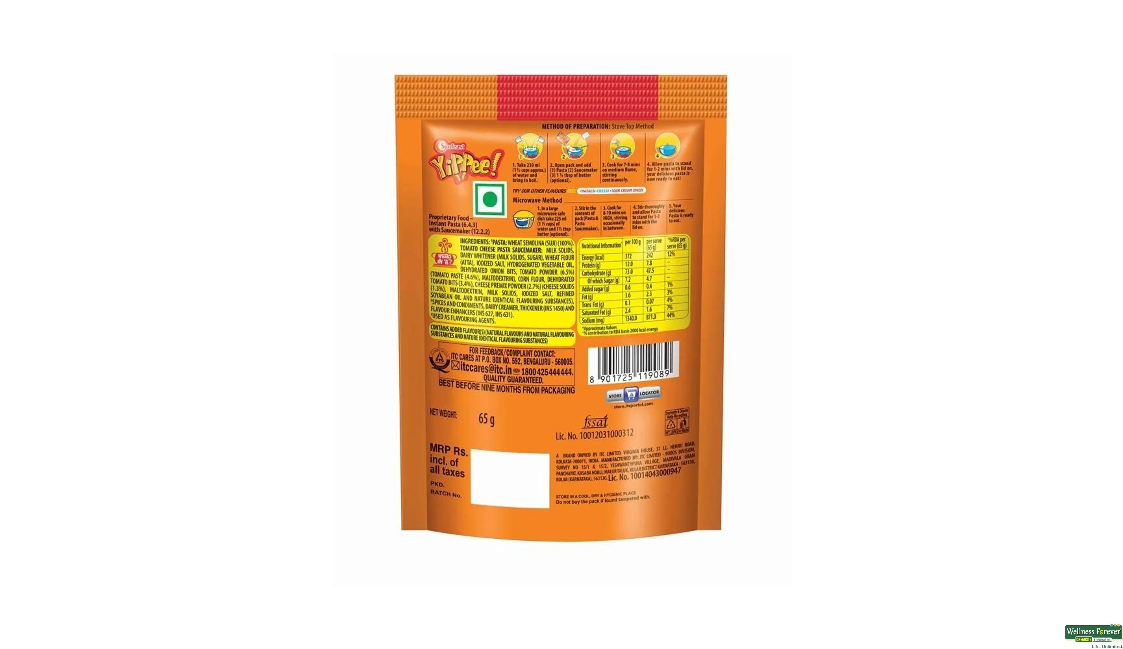 SUNF PASTA CHEESE 65GM- 3, 65GM, 