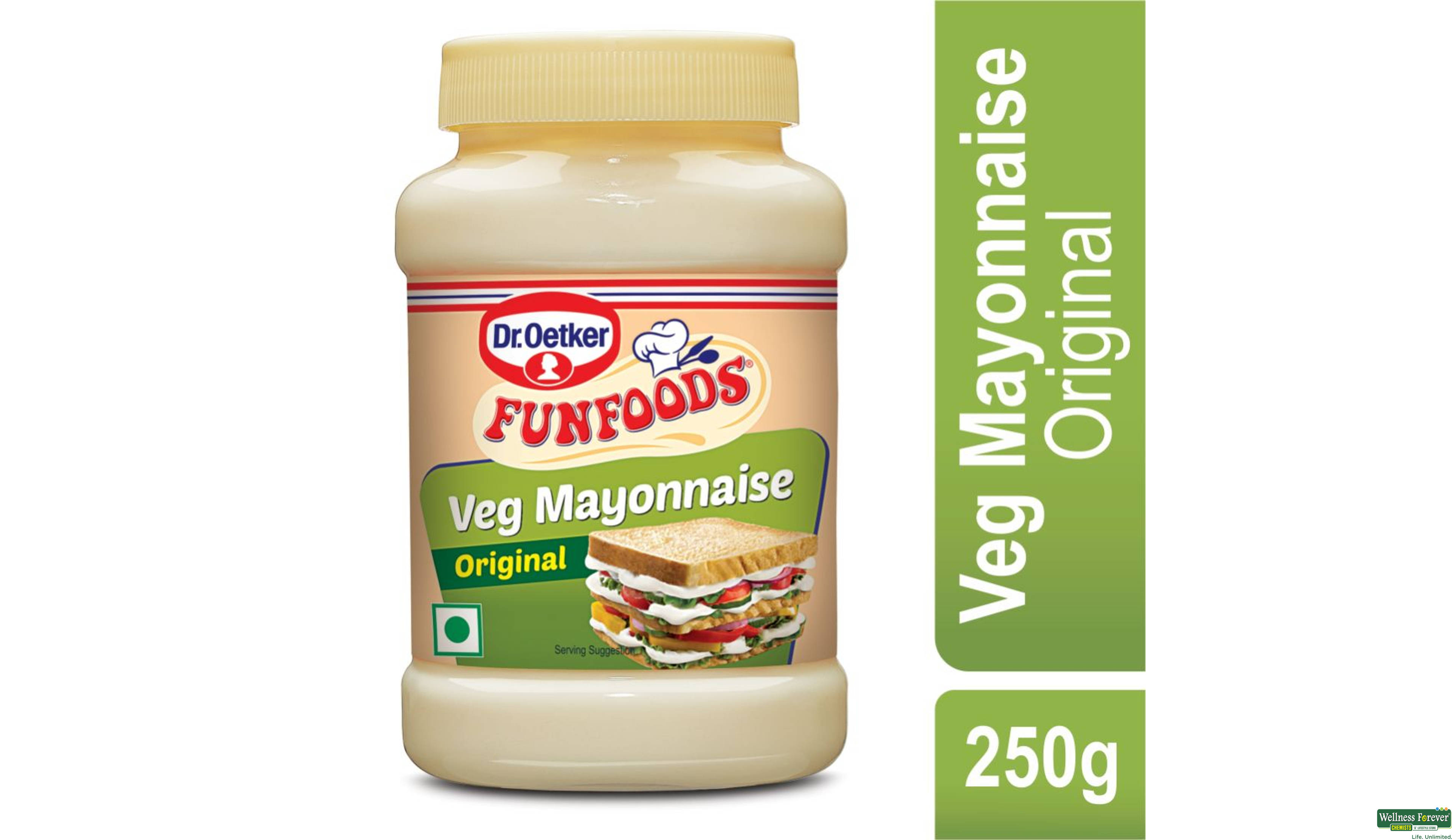 FUN FOOD MAYONNAISE VEG 250GM- 1, 250GM, 