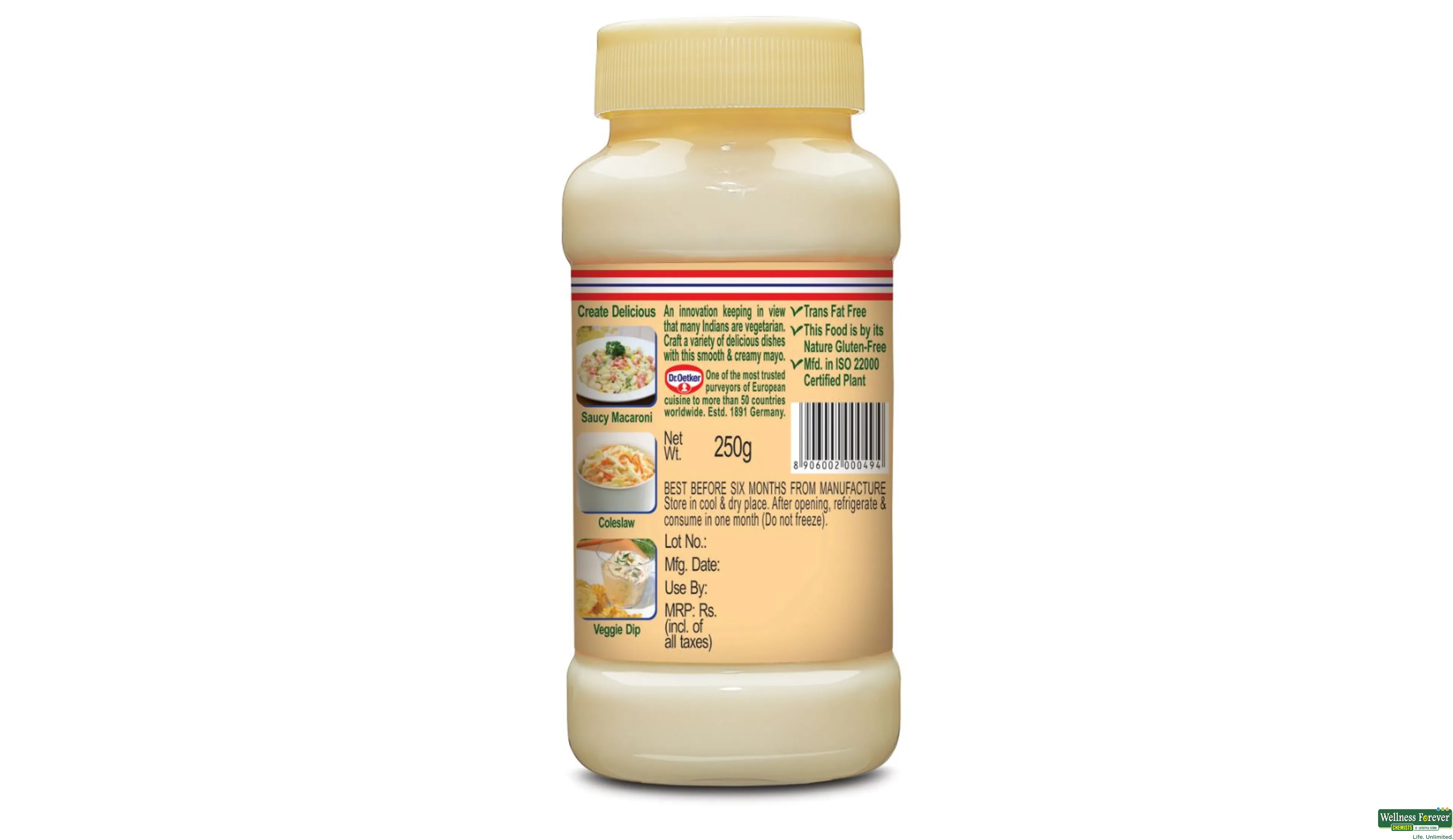 FUN FOOD MAYONNAISE VEG 250GM- 4, 250GM, 