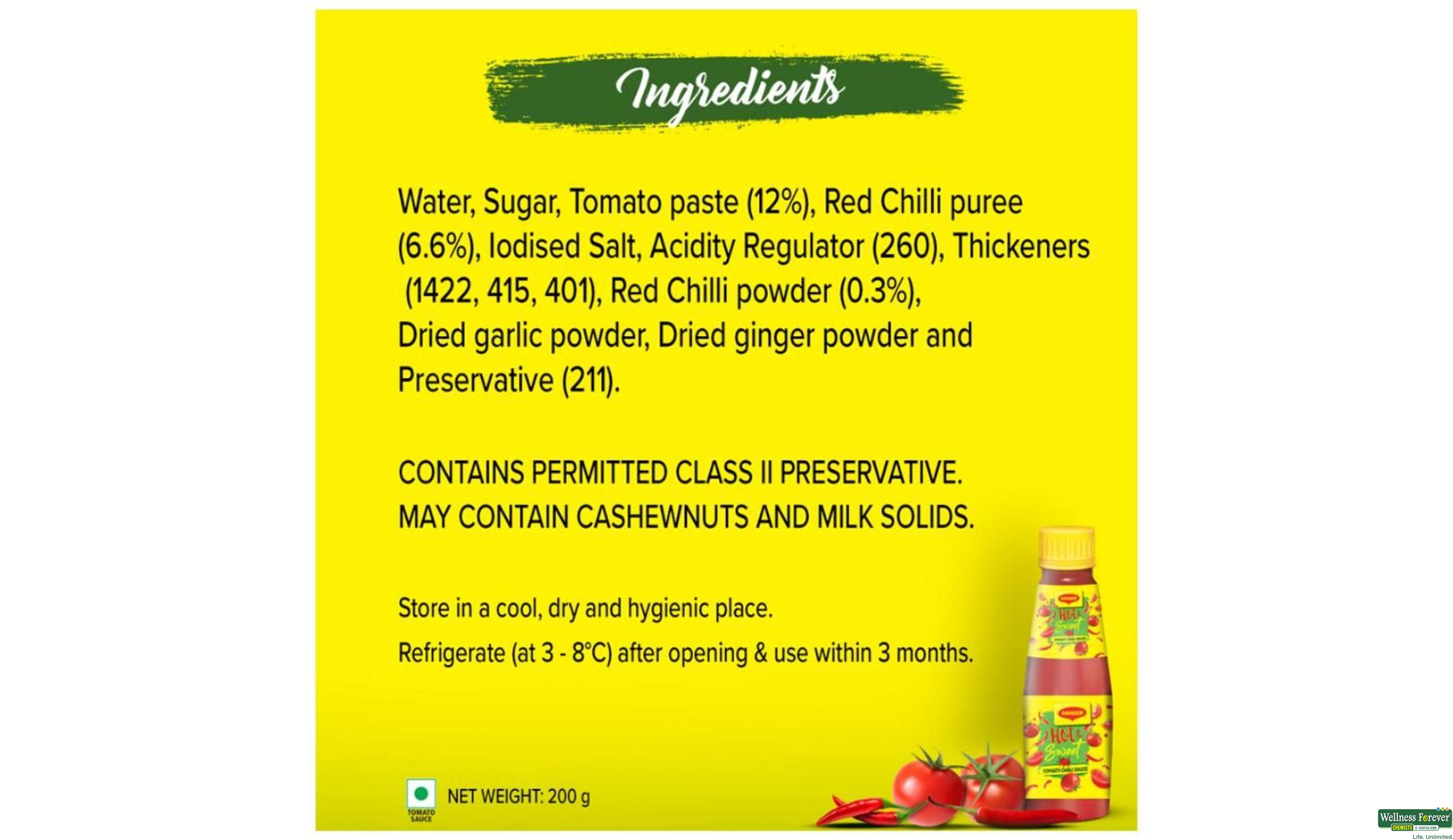 MAGGI SAUCE TOMATO CHILLI 200GM- 3, 200GM, null