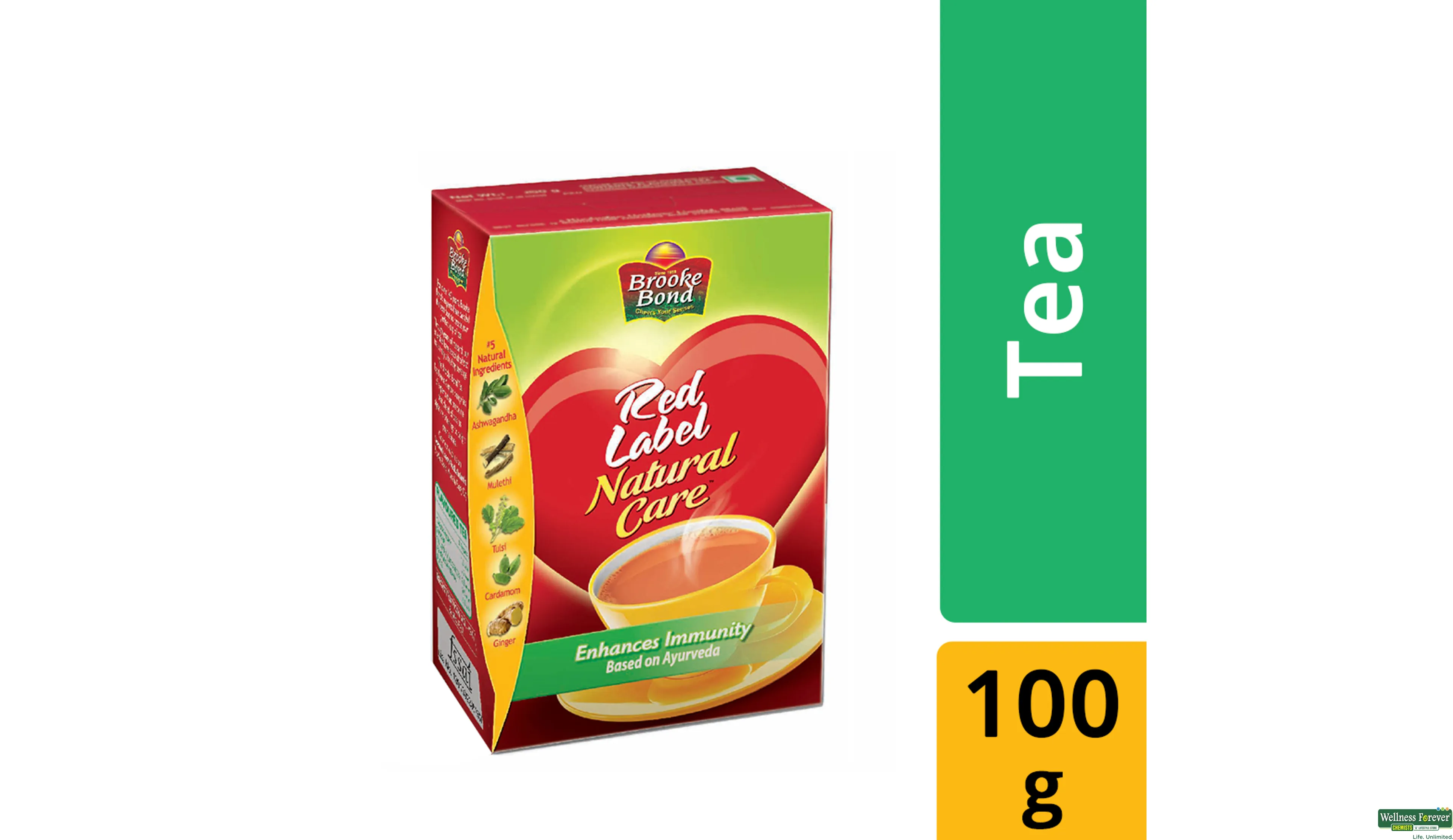 BRO TEA RED LABEL NATURE 100GM- 1, 100GM, null