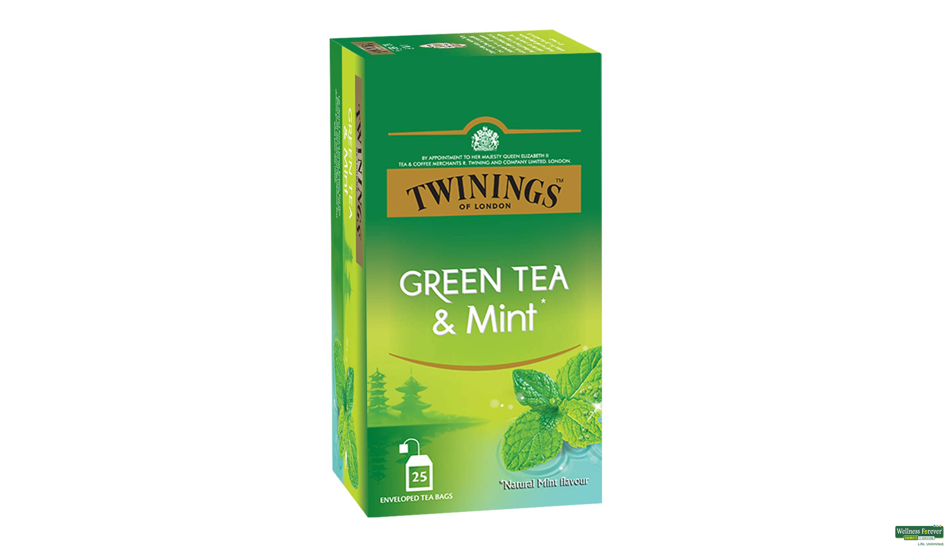 TWININGS GR/TEA MINT 25BAGS- 1, 25BAGS, null